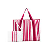 Sabbia Beach Bags Large Pink Stripe