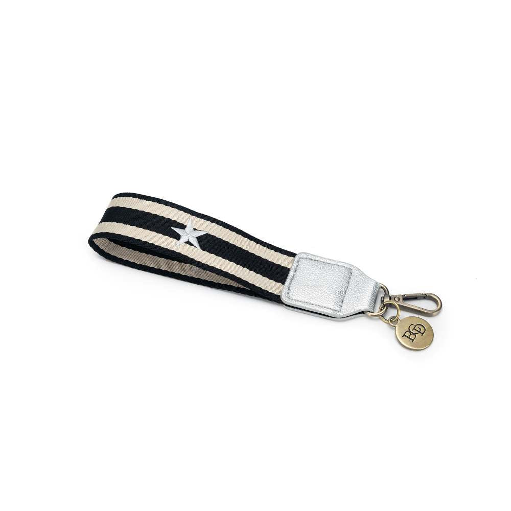 Silver Star Wristlet Strap