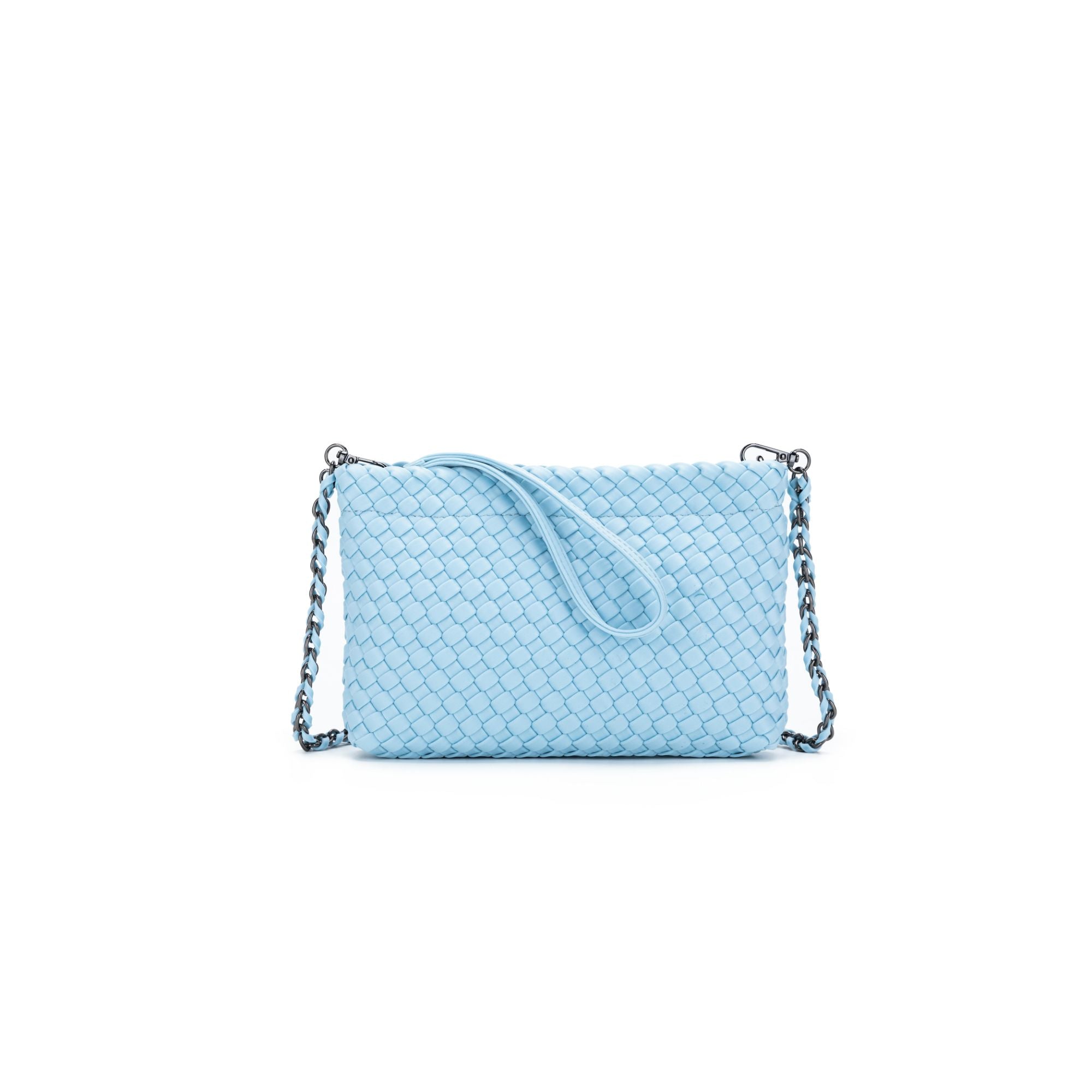 Aria Baby Blue Clutch Crossbody Bag