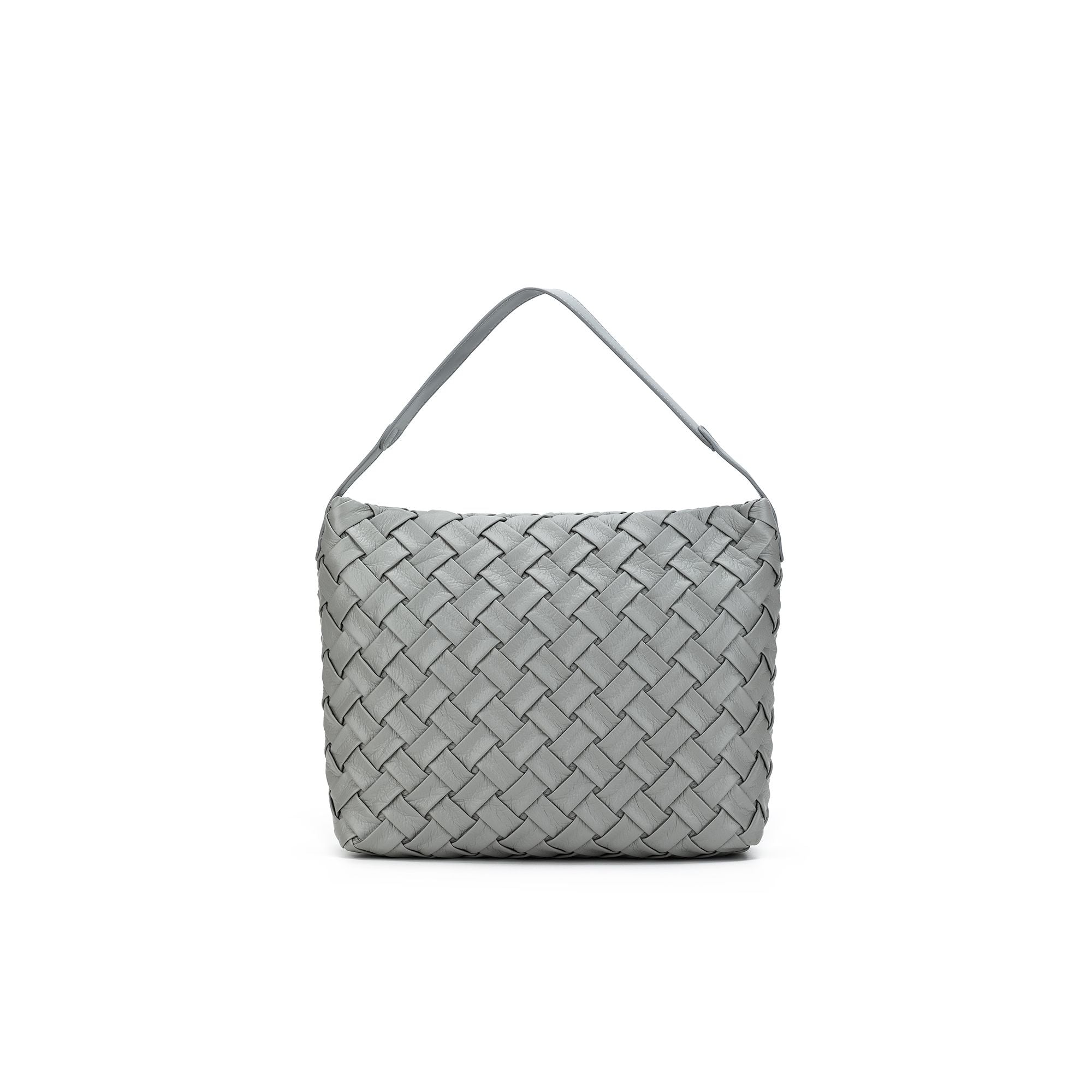 Raquel Grey 2 Piece Woven Shoulder Bag