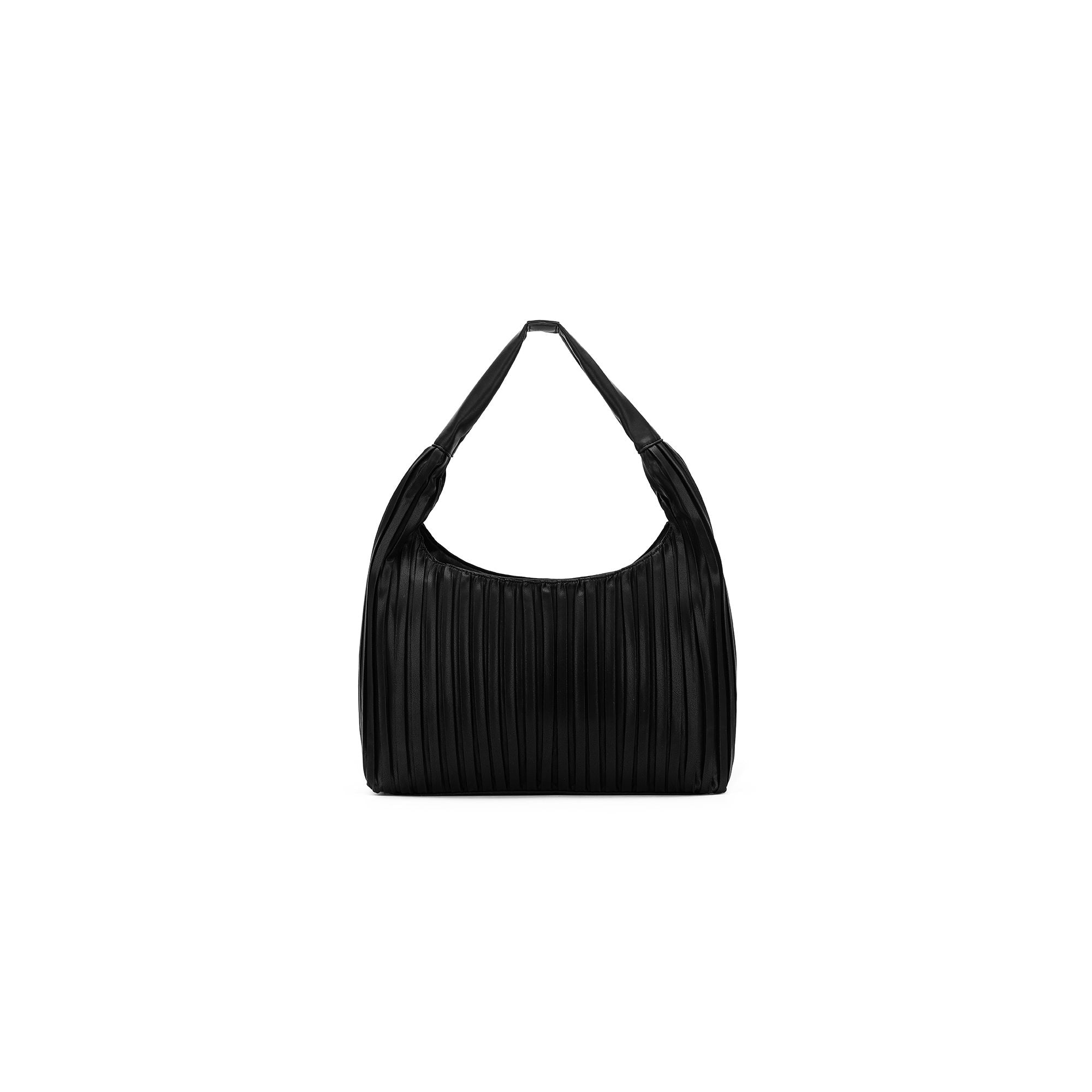 Paloma Black 2 Piece Pleat Hobo