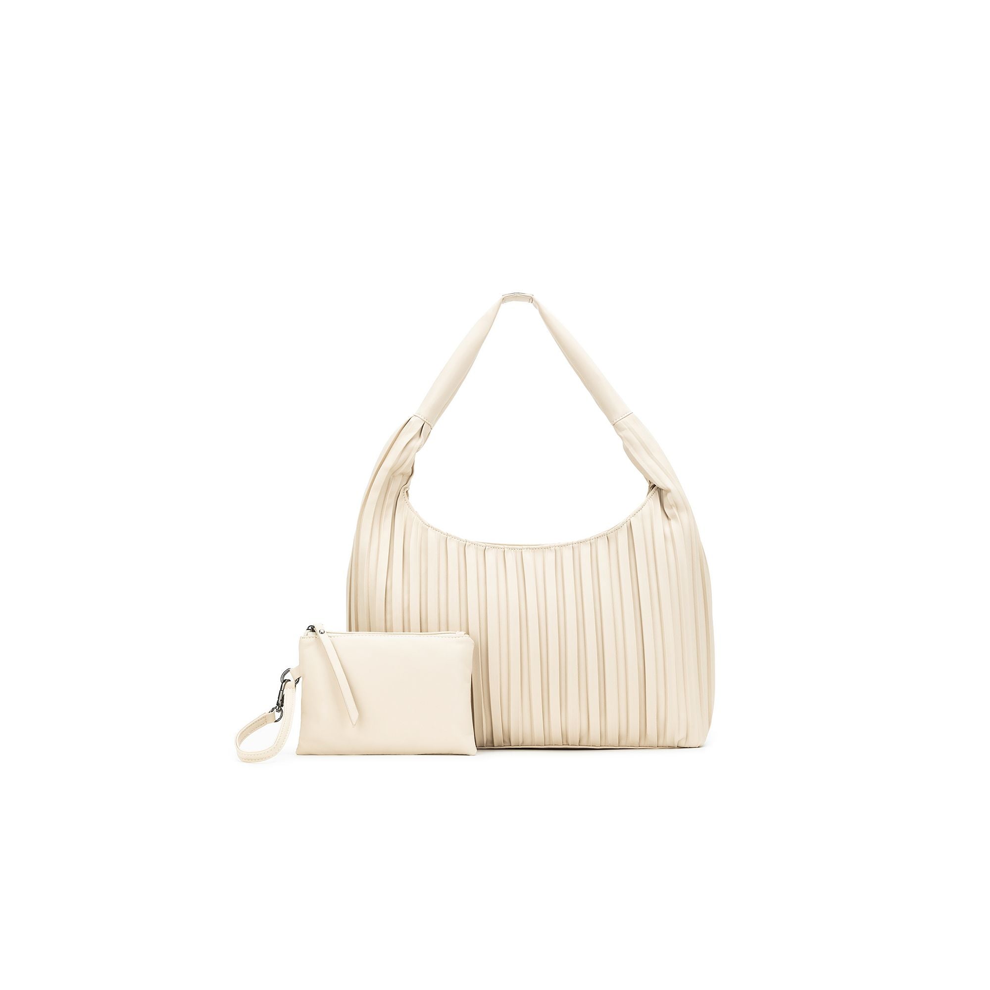 Paloma Oatmeal 2 Piece Pleat Hobo