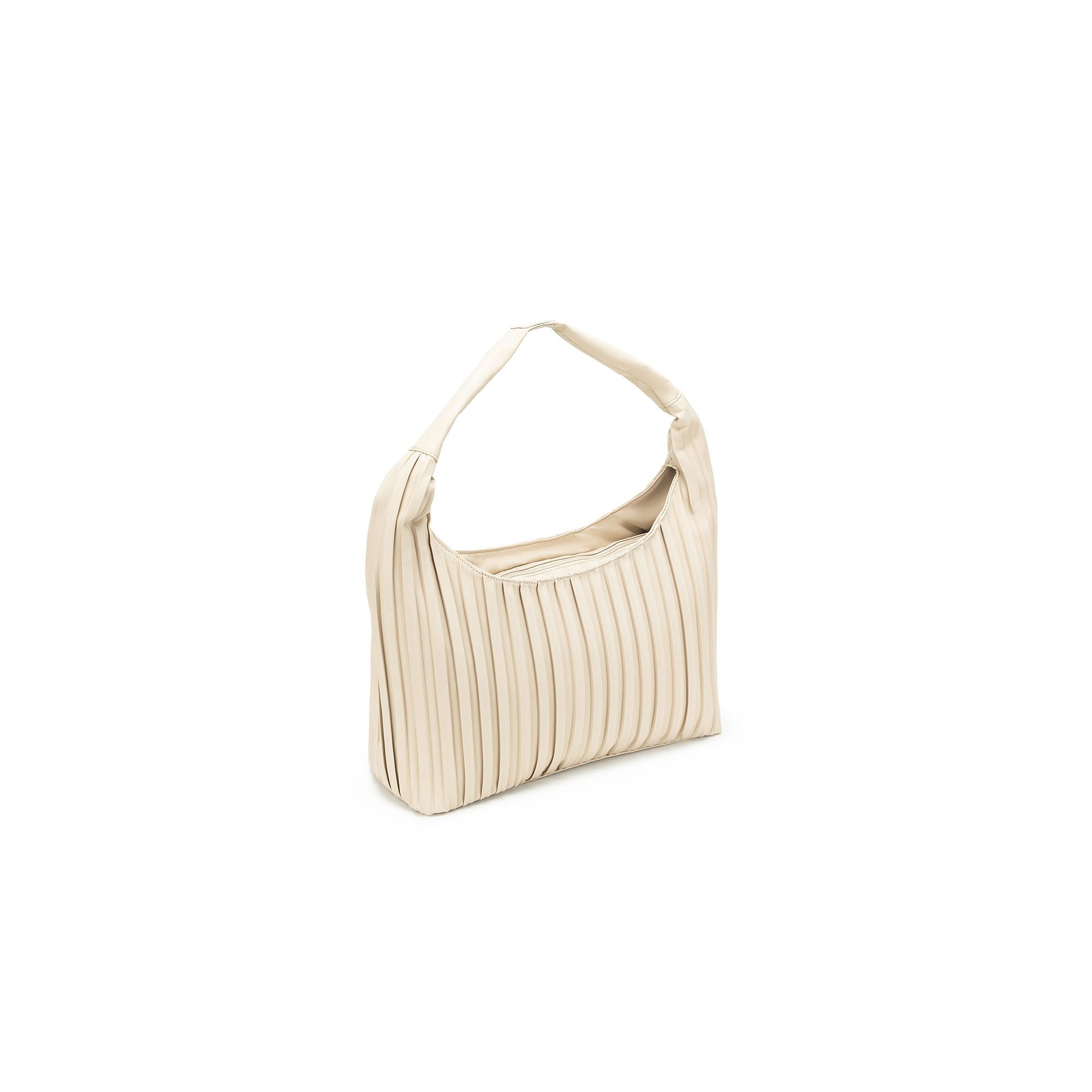 Paloma Oatmeal 2 Piece Pleat Hobo