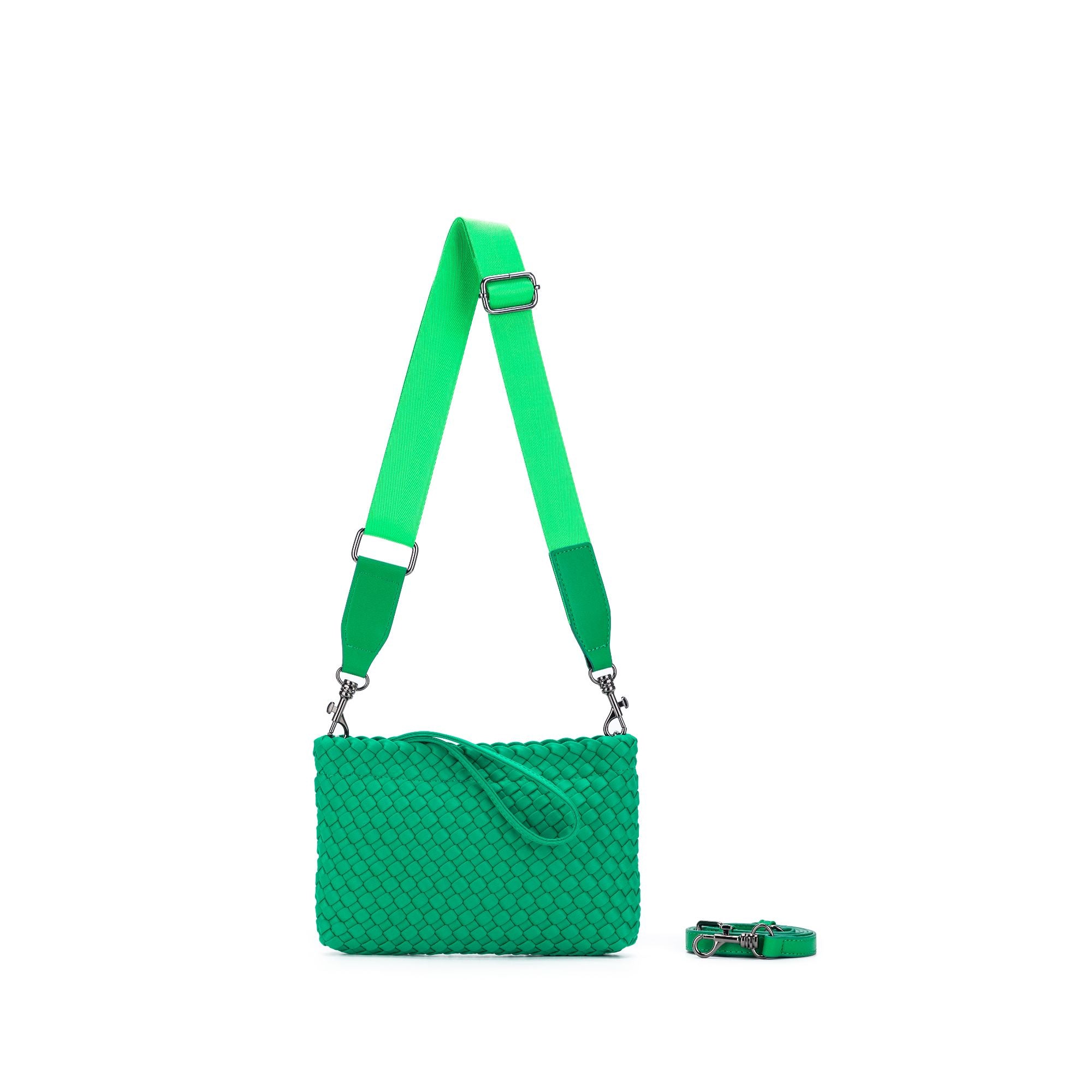 Aria Green Clutch Crossbody Bag