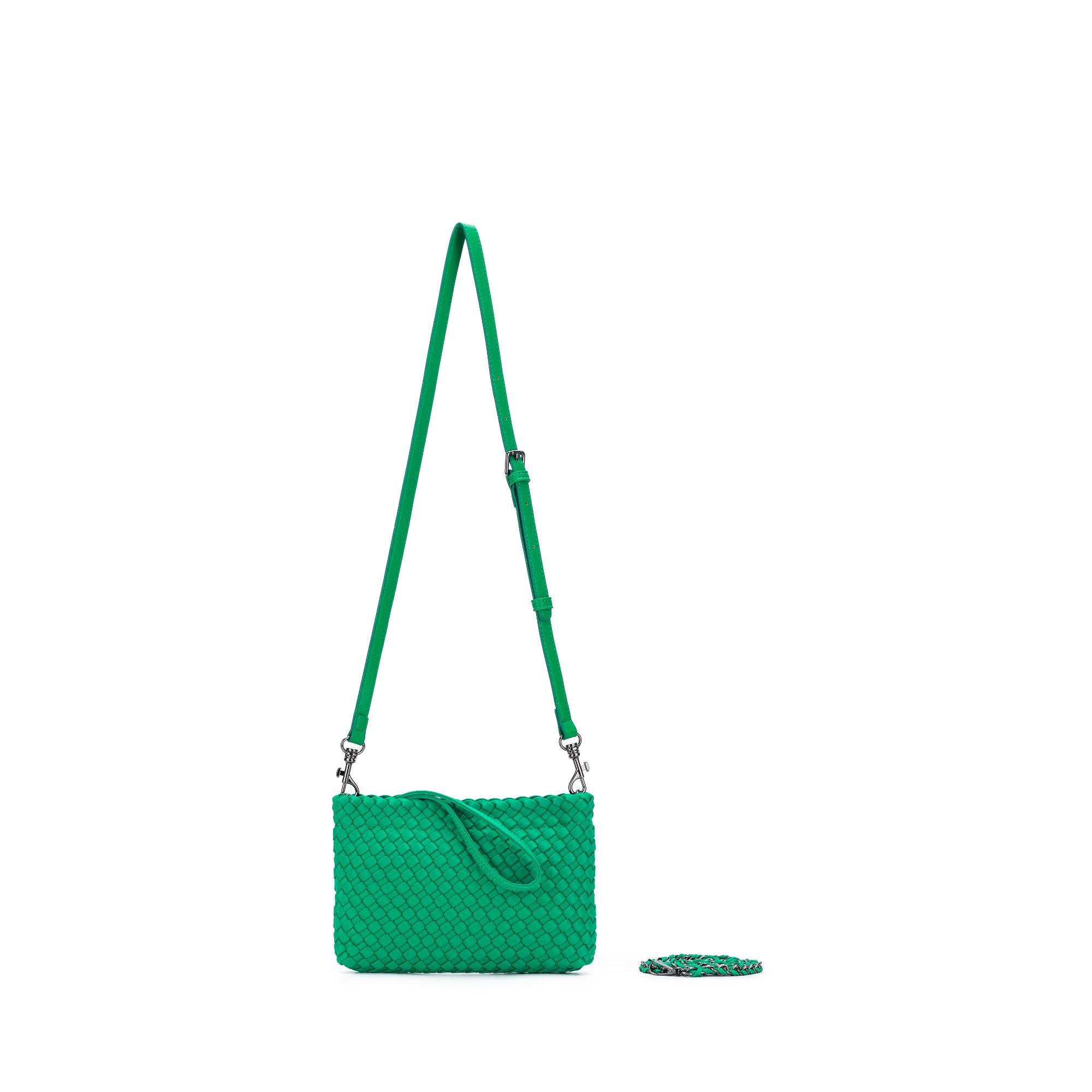 Aria Green Clutch Crossbody Bag