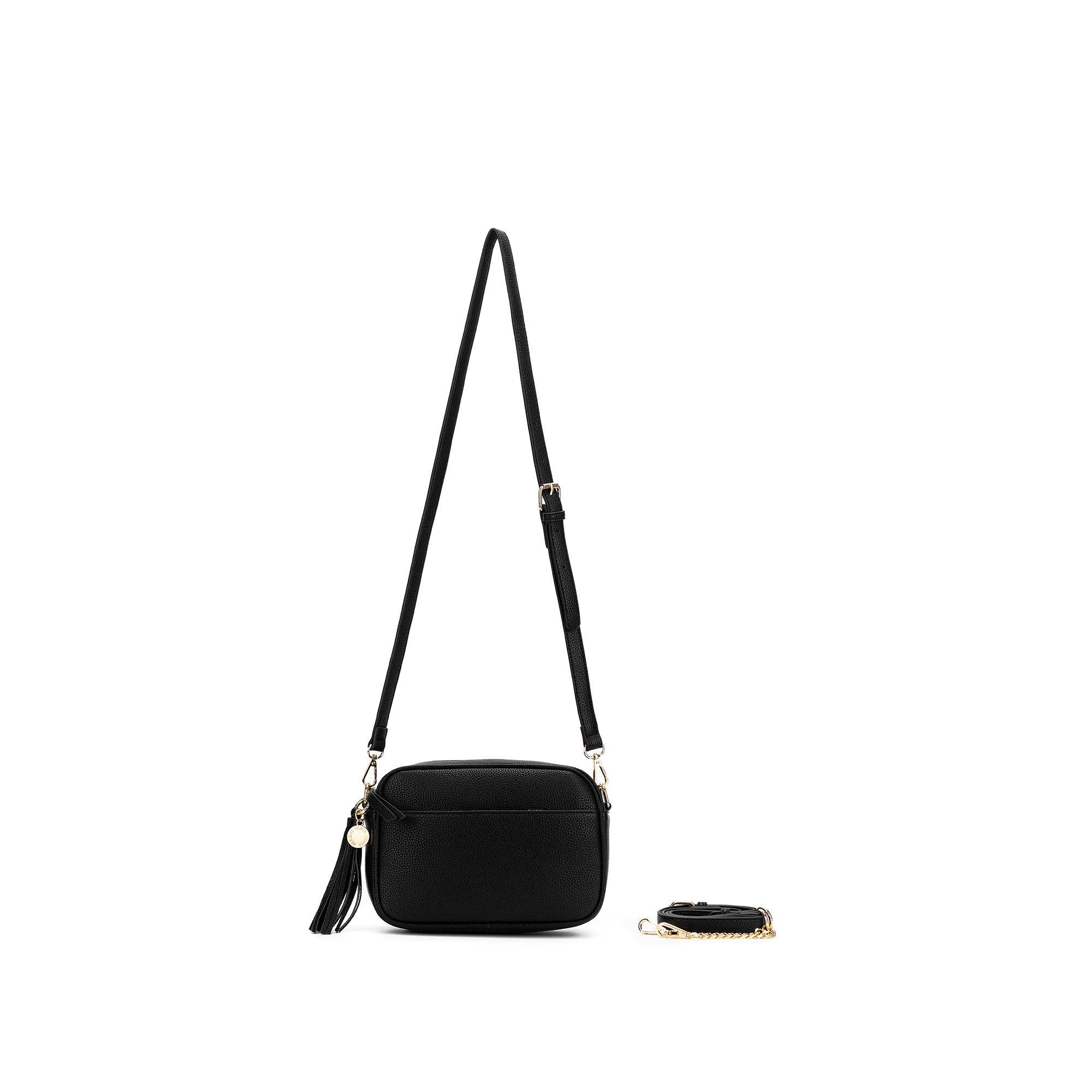 Indie Black Crossbody Bag