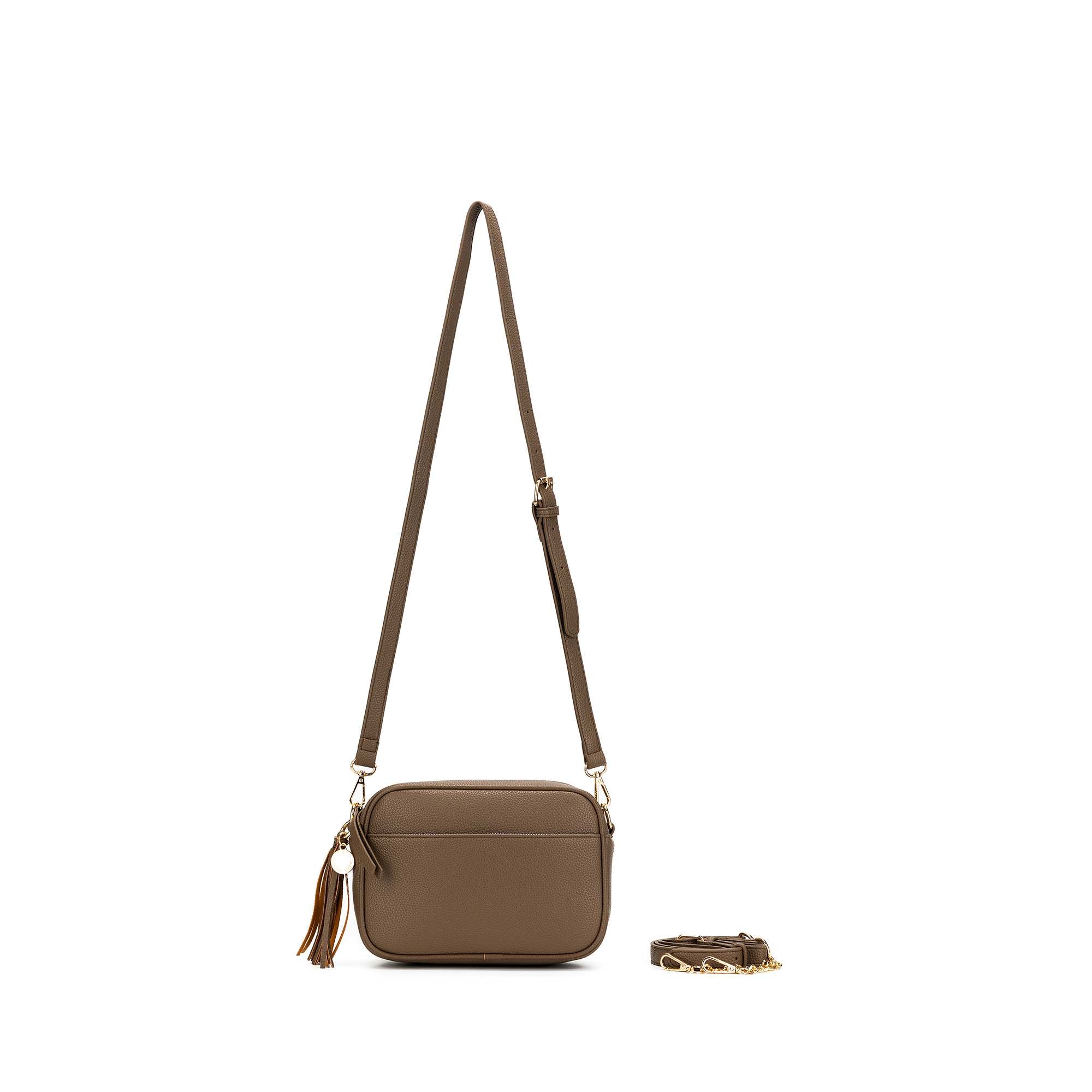 Indie Dark Taupe Crossbody Bag