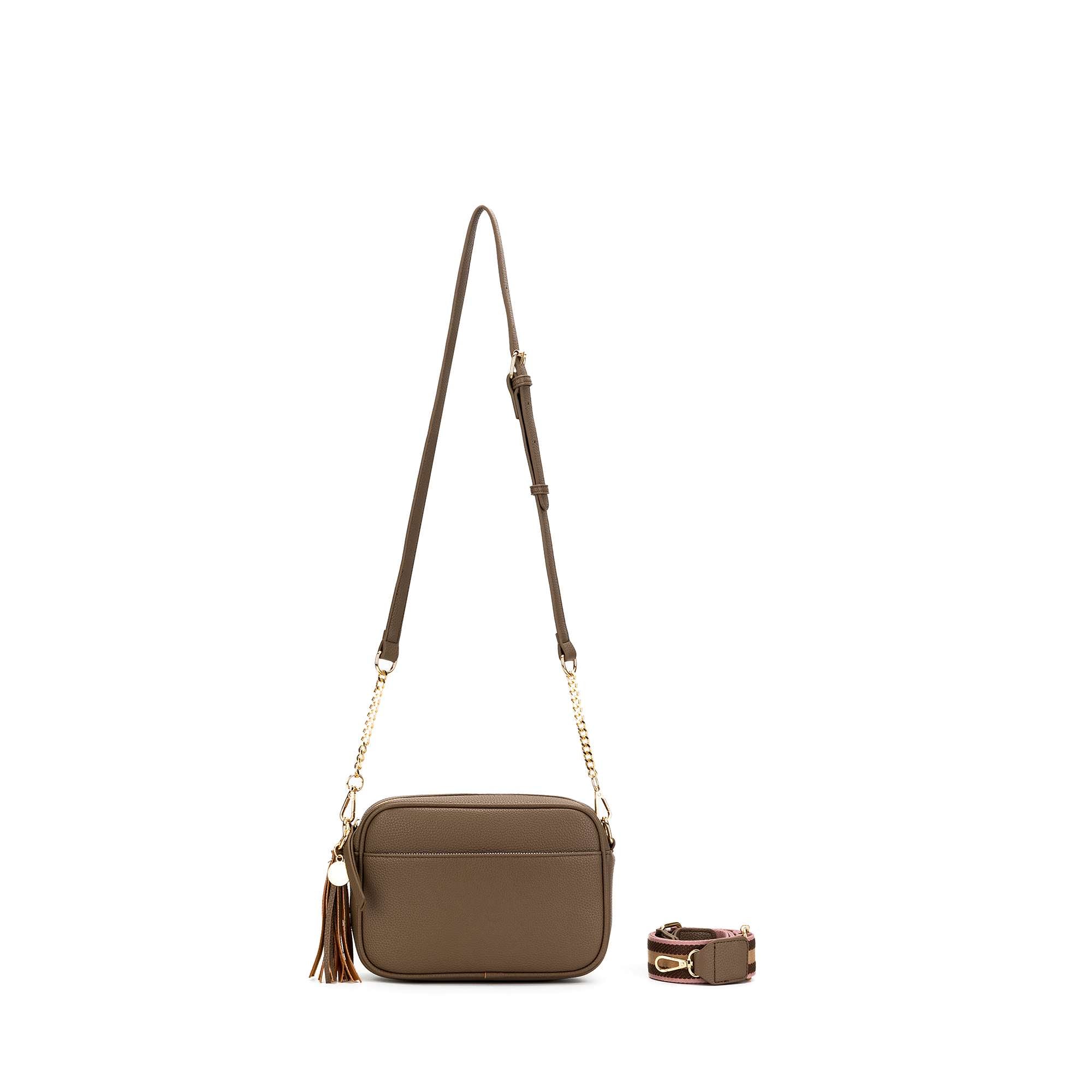 Indie Dark Taupe Crossbody Bag