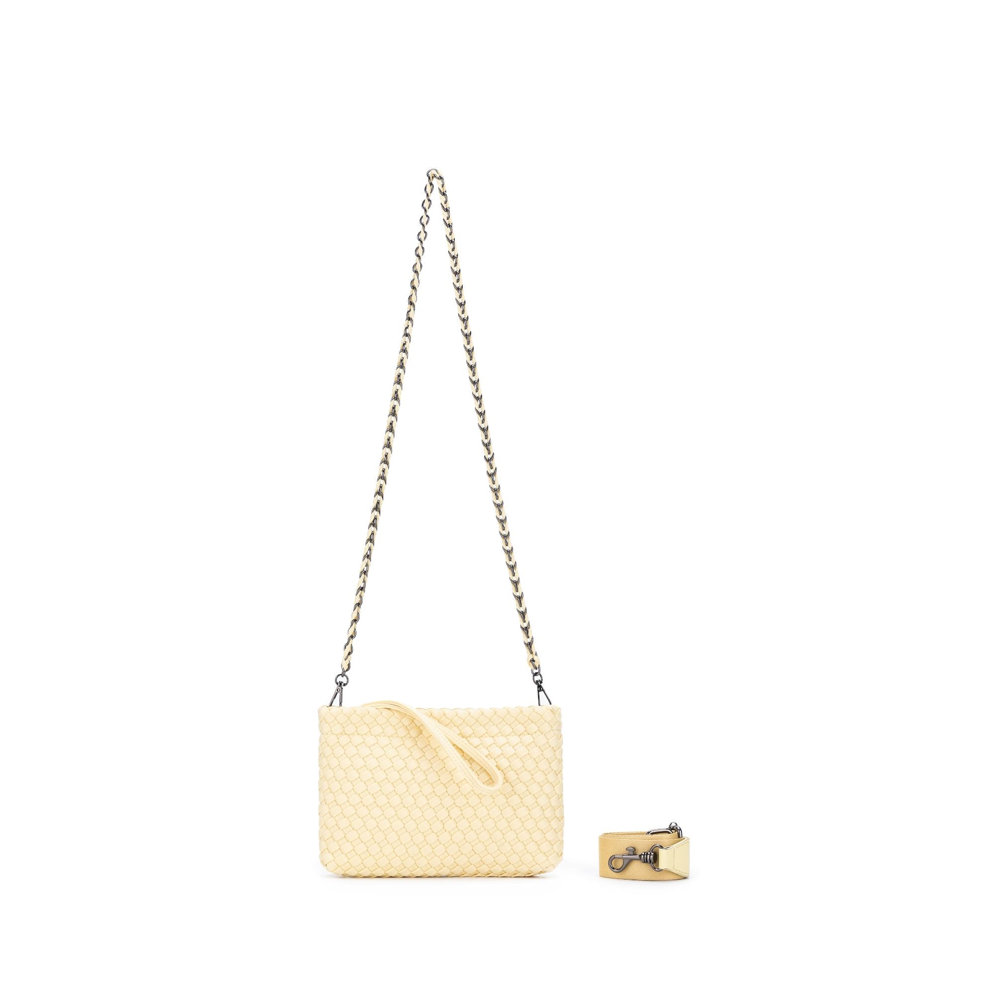 Aria Lemon Clutch Crossbody Bag