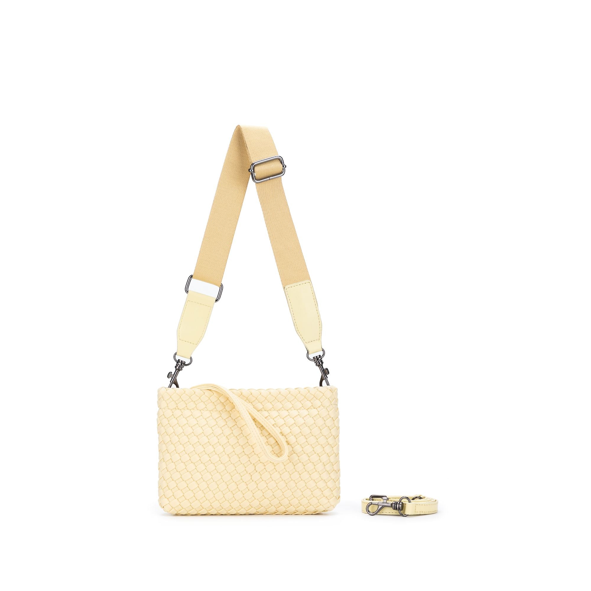 Aria Lemon Clutch Crossbody Bag