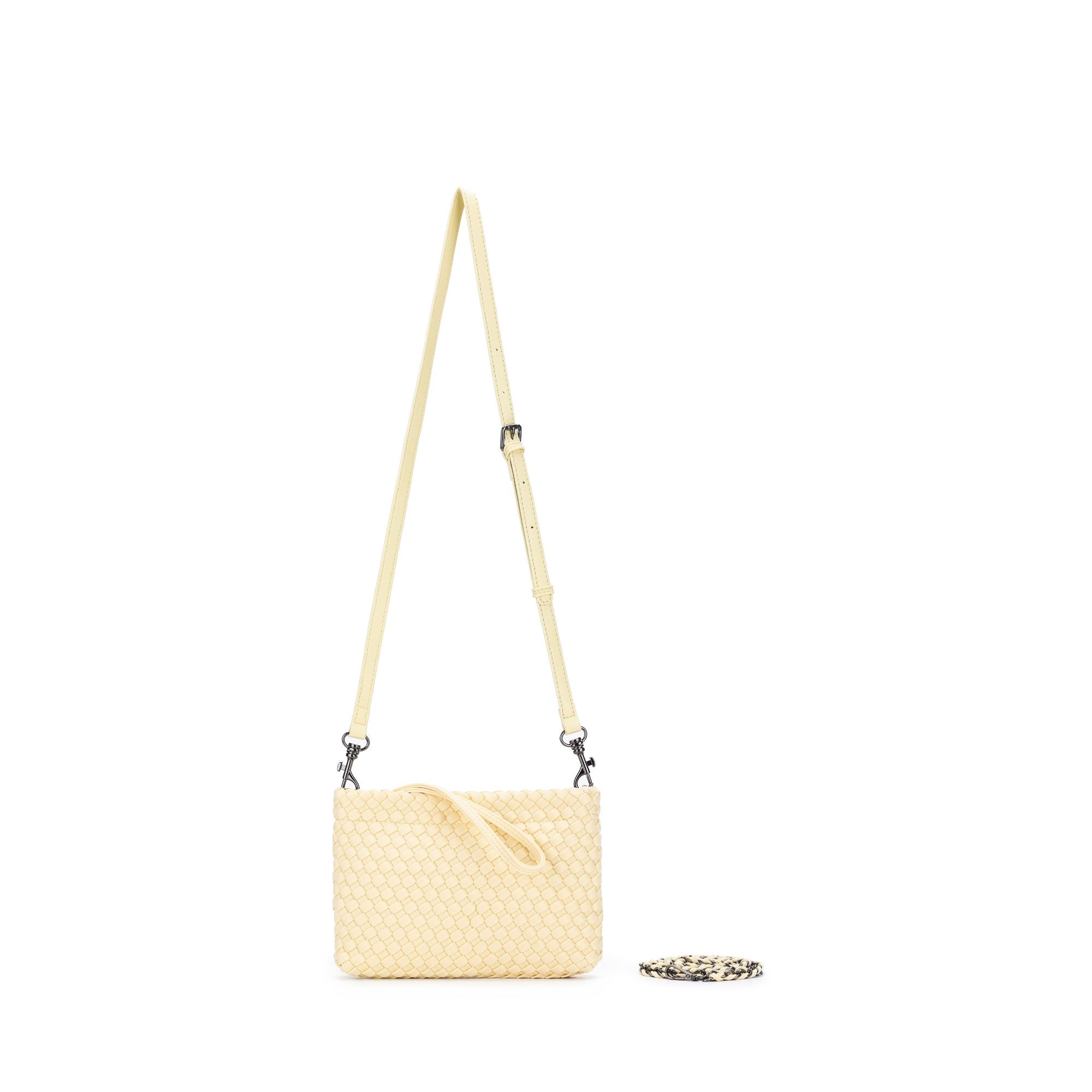 Aria Lemon Clutch Crossbody Bag