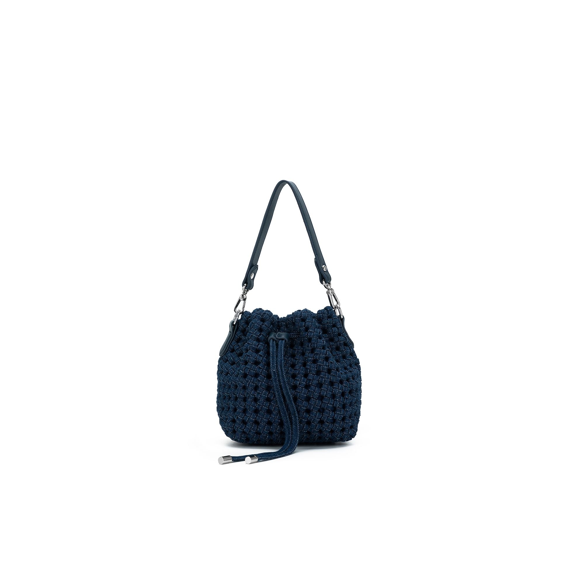 Mindy Denim Blue Bucket Bag