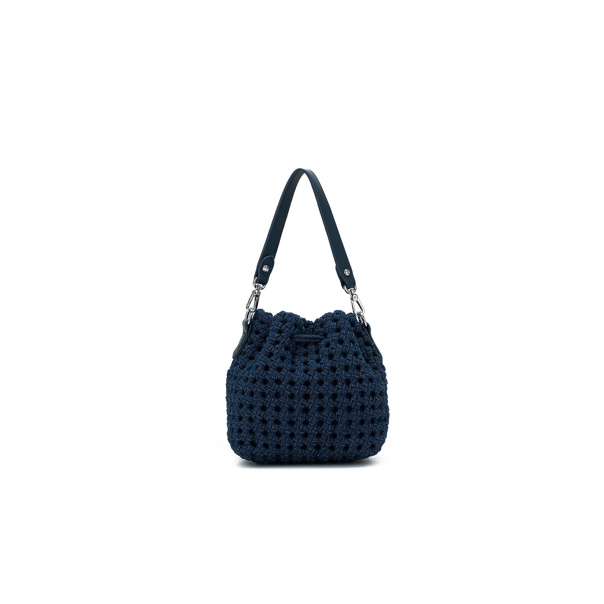 Mindy Denim Blue Bucket Bag