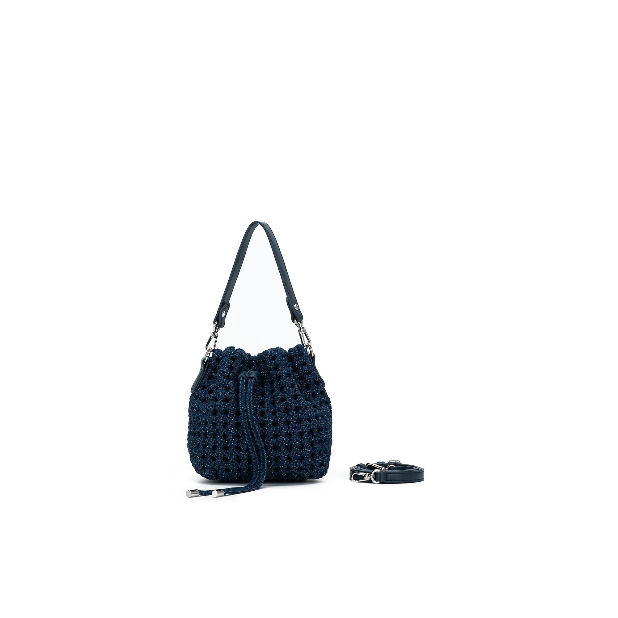 Mindy Denim Blue Bucket Bag