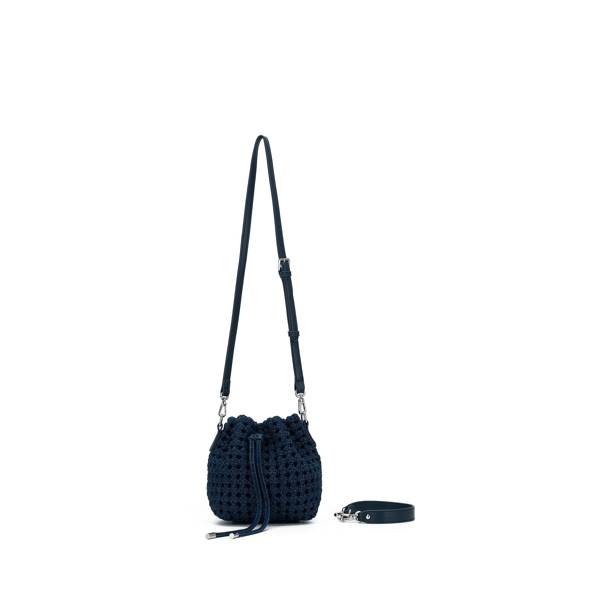 Mindy Denim Blue Bucket Bag