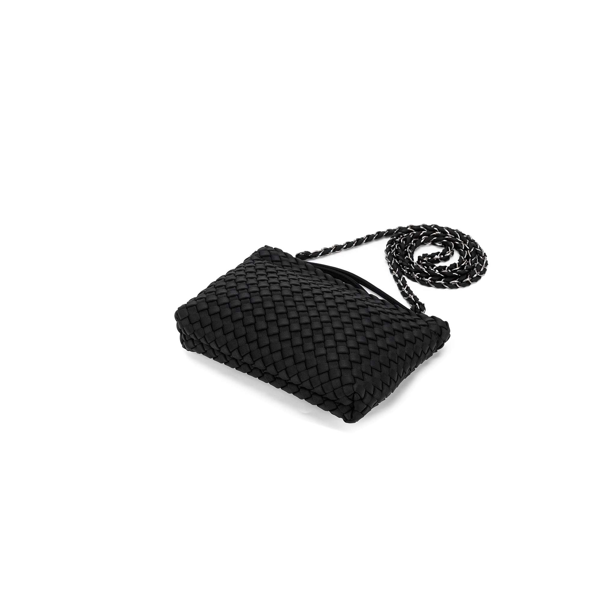 Aria Black Clutch Crossbody Bag