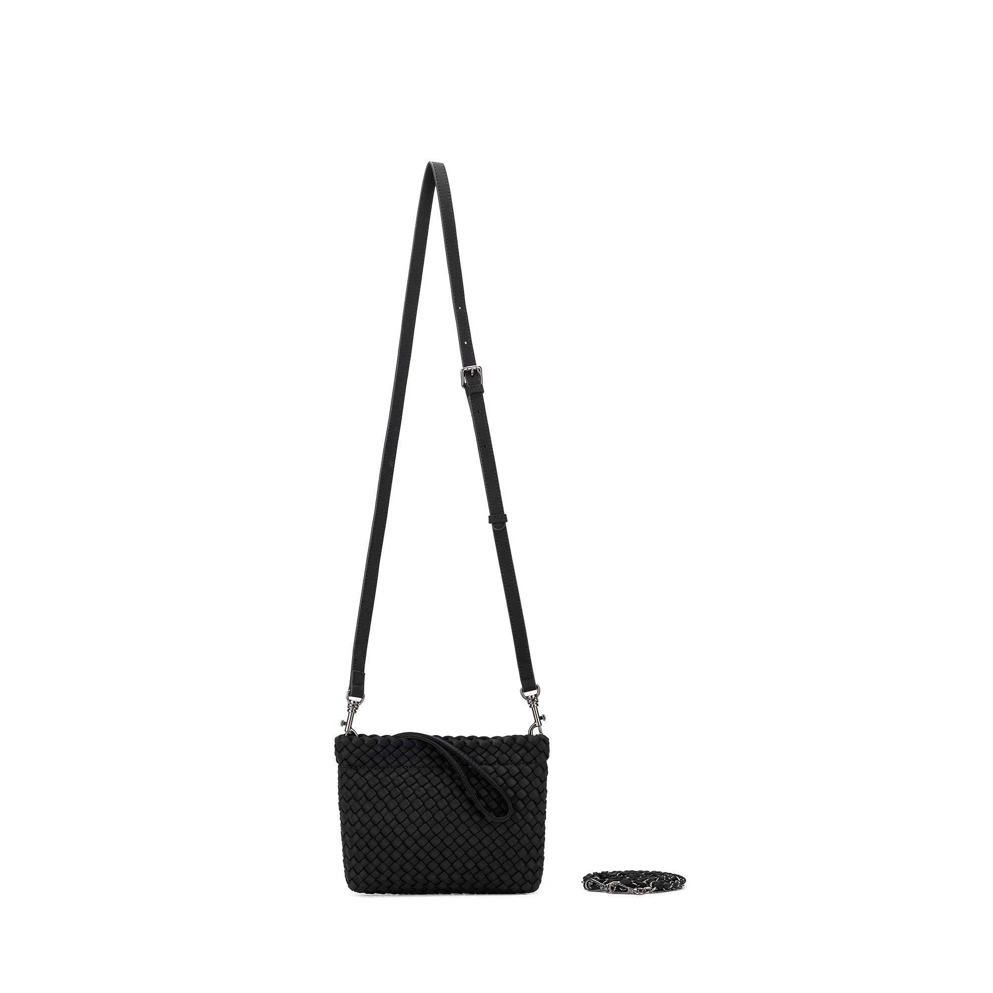 Aria Black Clutch Crossbody Bag