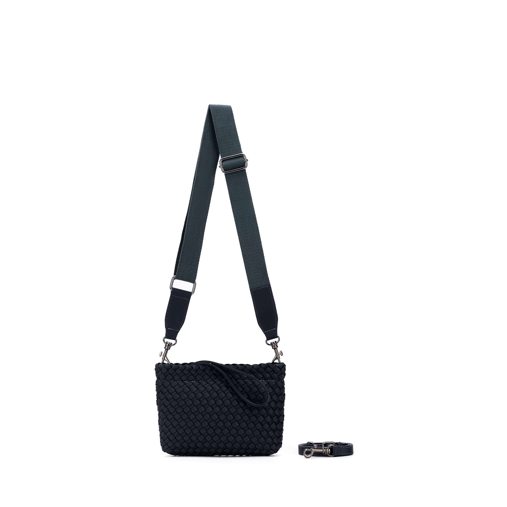 Aria Charcoal Clutch Crossbody Bag