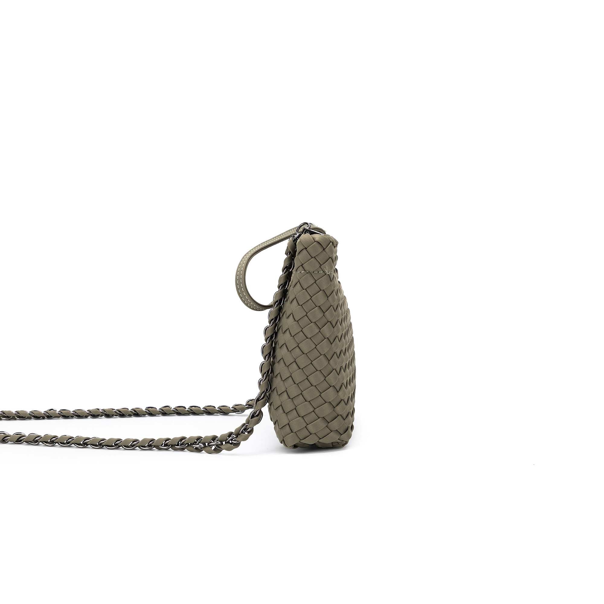 Aria Light Olive Clutch Crossbody Bag