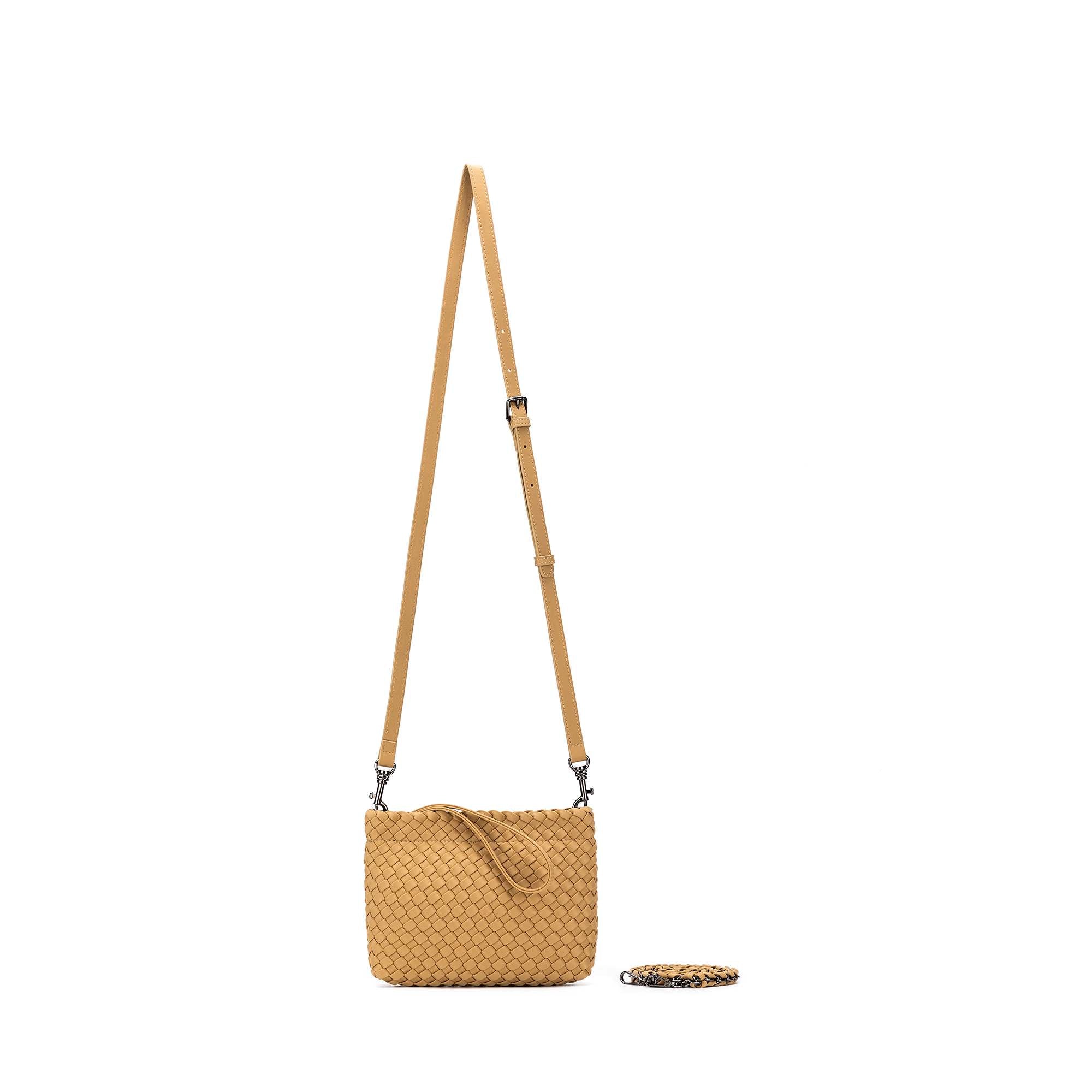 Aria Latte Clutch Crossbody Bag