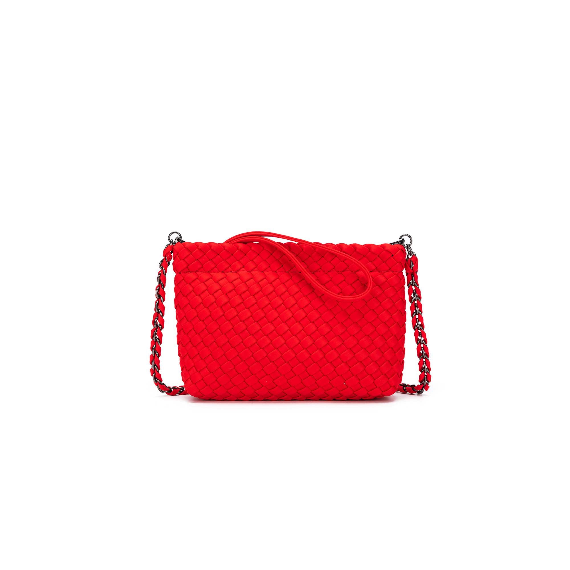 Aria Red Clutch Crossbody Bag