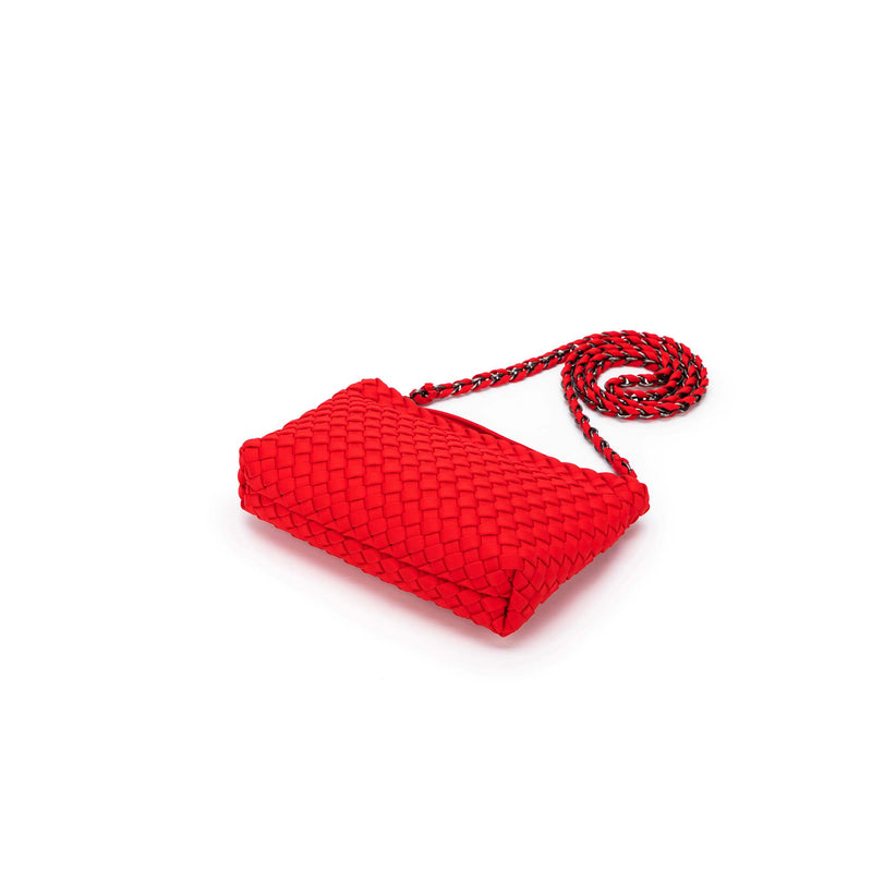 Aria Clutch Crossbody Bag Red