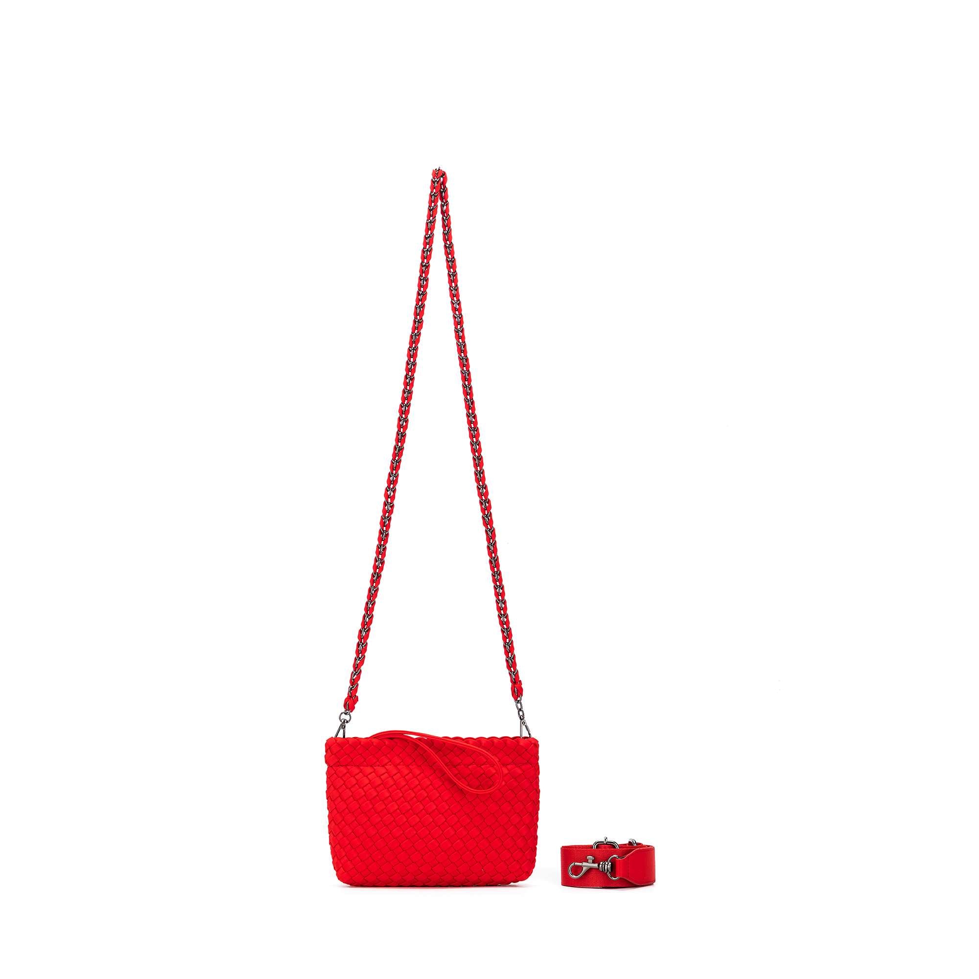 Aria Red Clutch Crossbody Bag