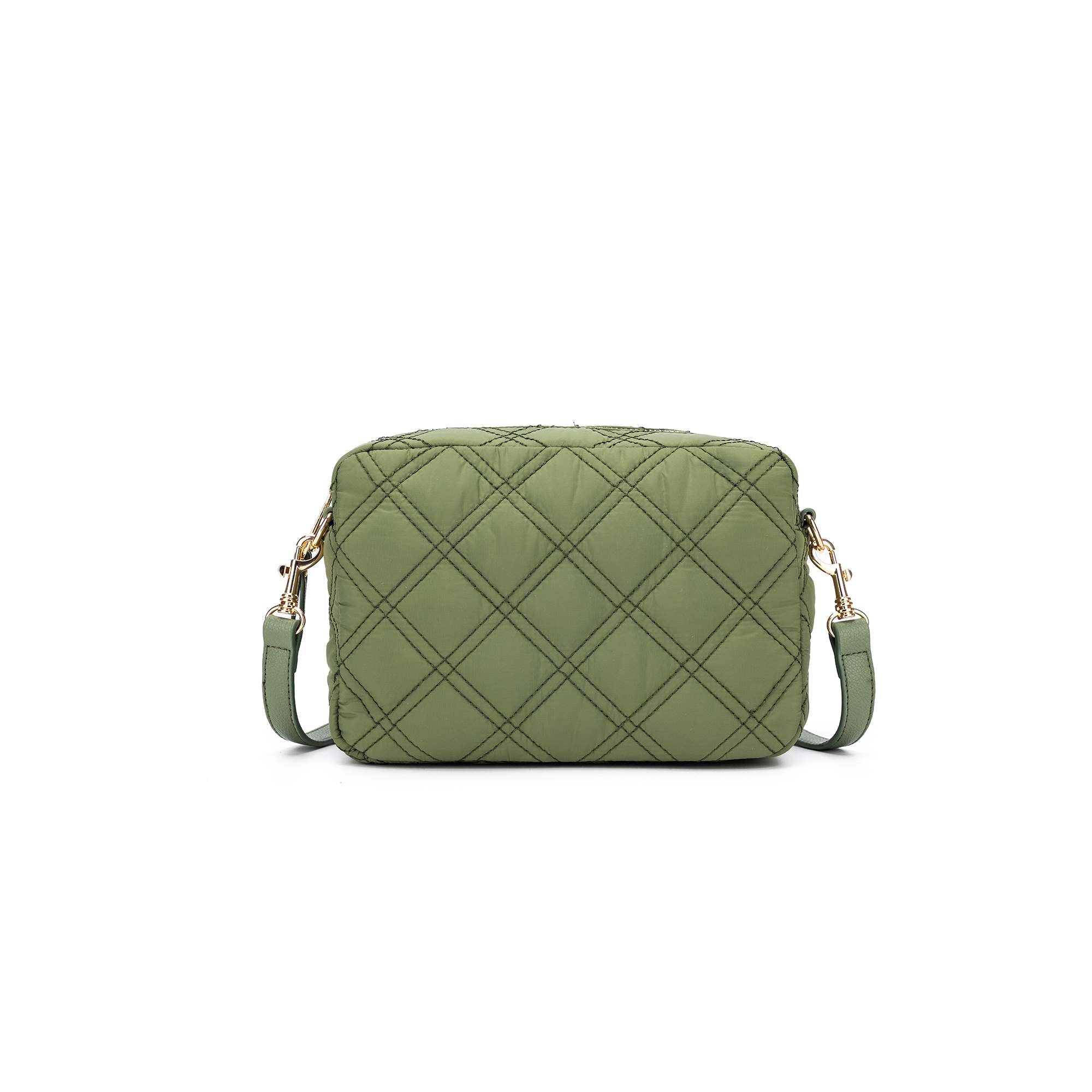 Melrose Quilted Khaki Raven Bag