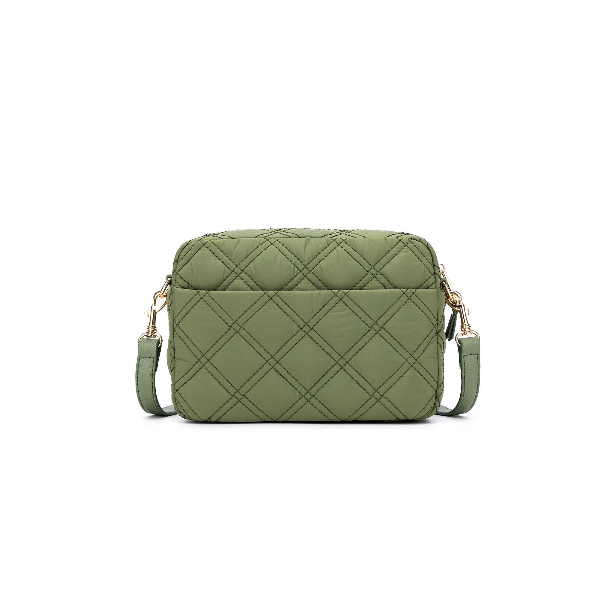 Melrose Quilted Khaki Raven Bag