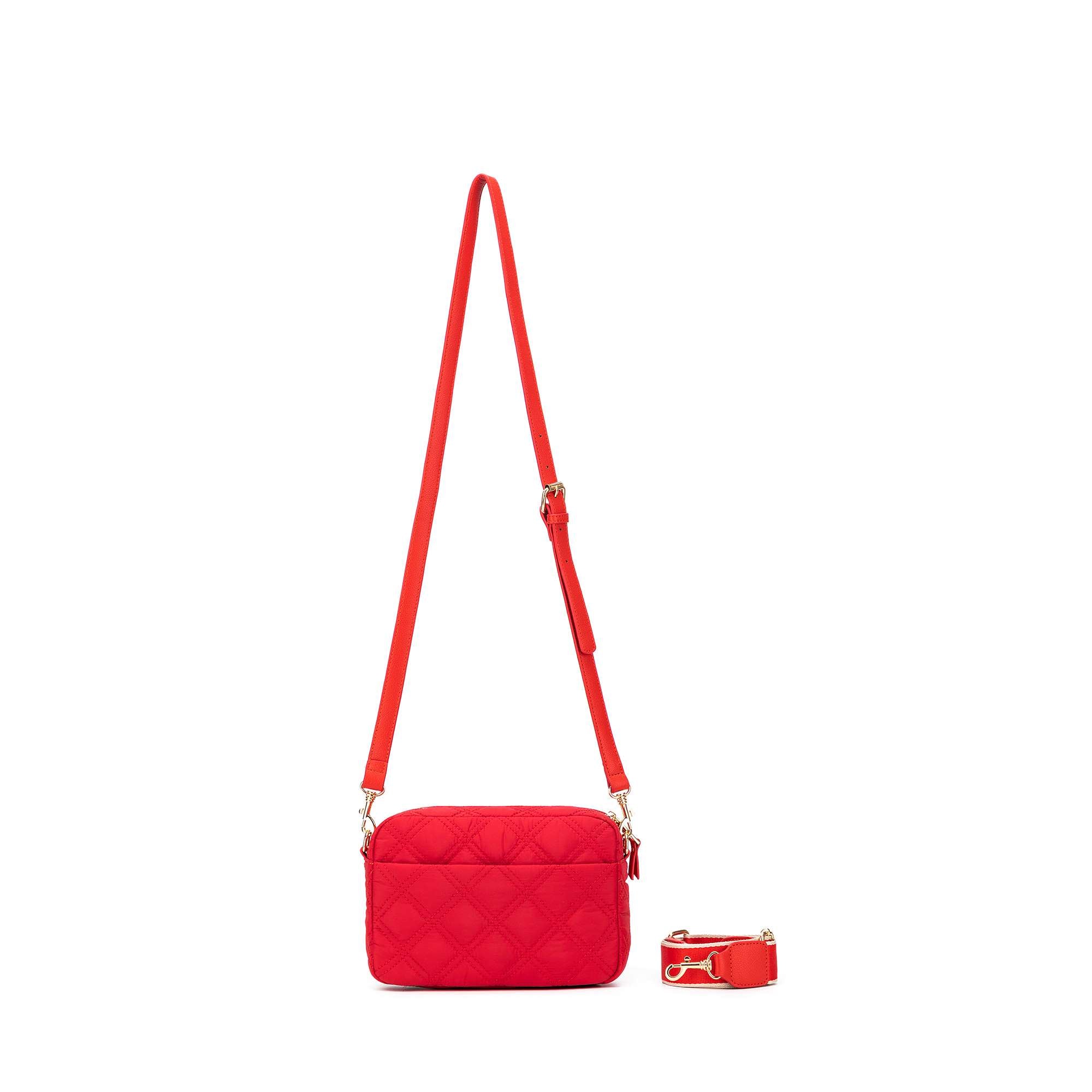 Melrose Quilted Red Raven Bag