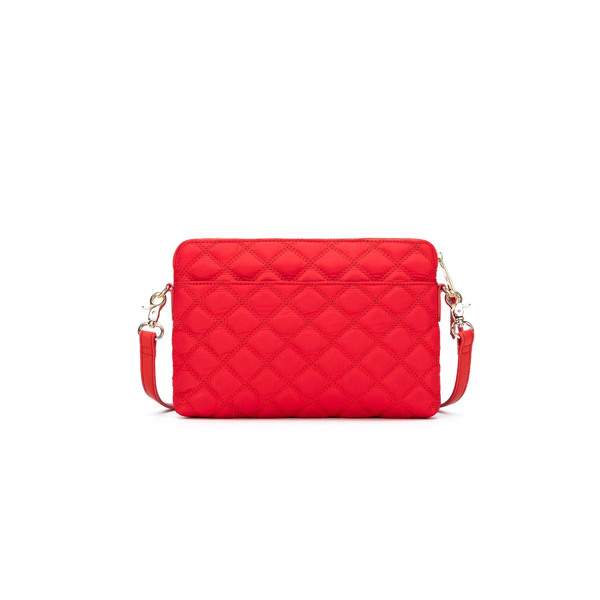 Tribeca Quilted Kiara Red Crossbody/Clutch