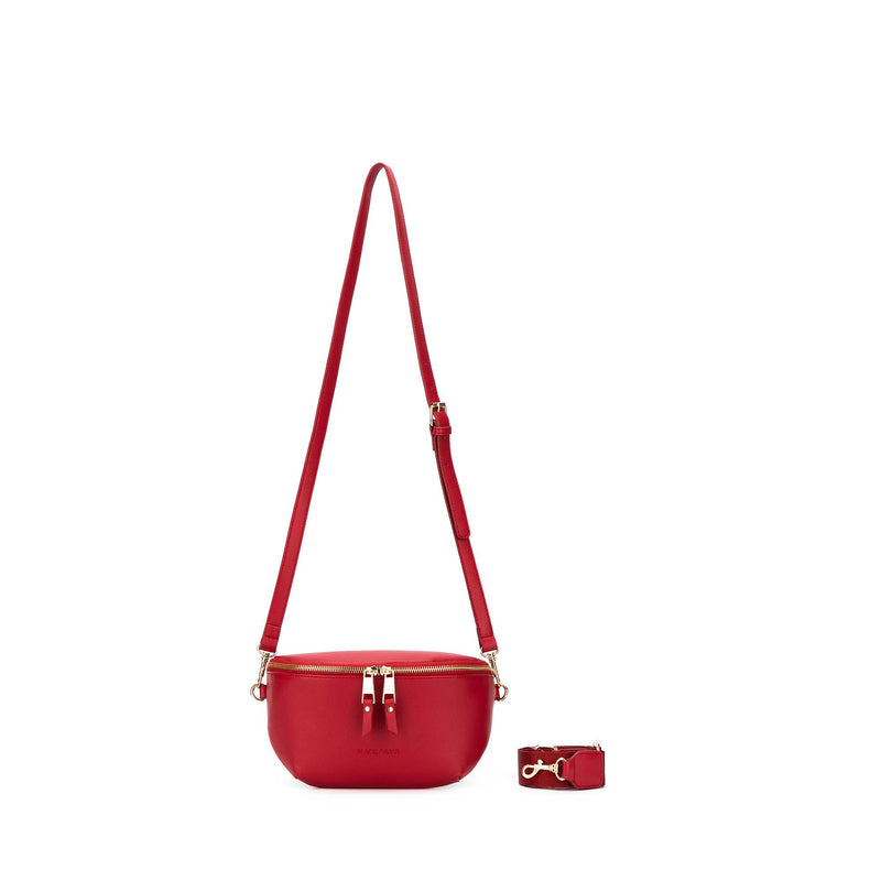 Chelsea Deep Red Crossbody 'Sling' Bag
