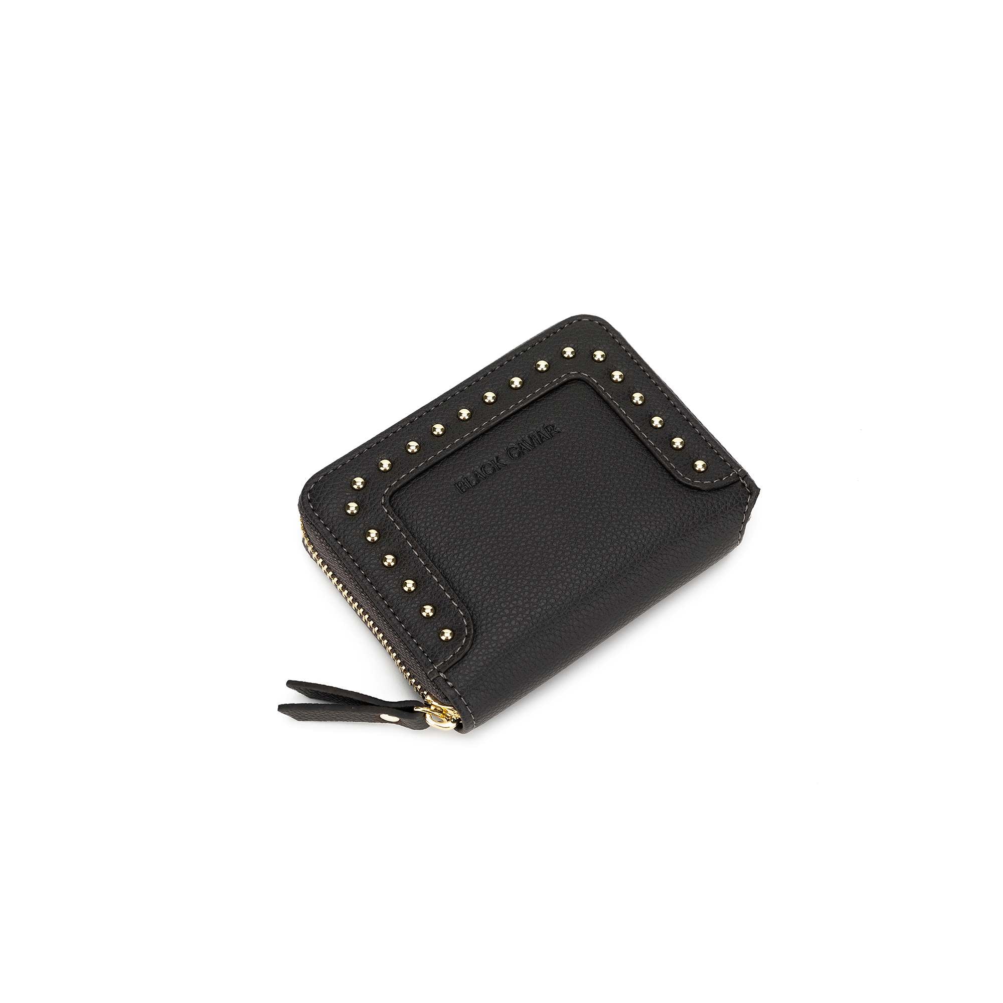 Rebel Grey Studded Mini Wallet