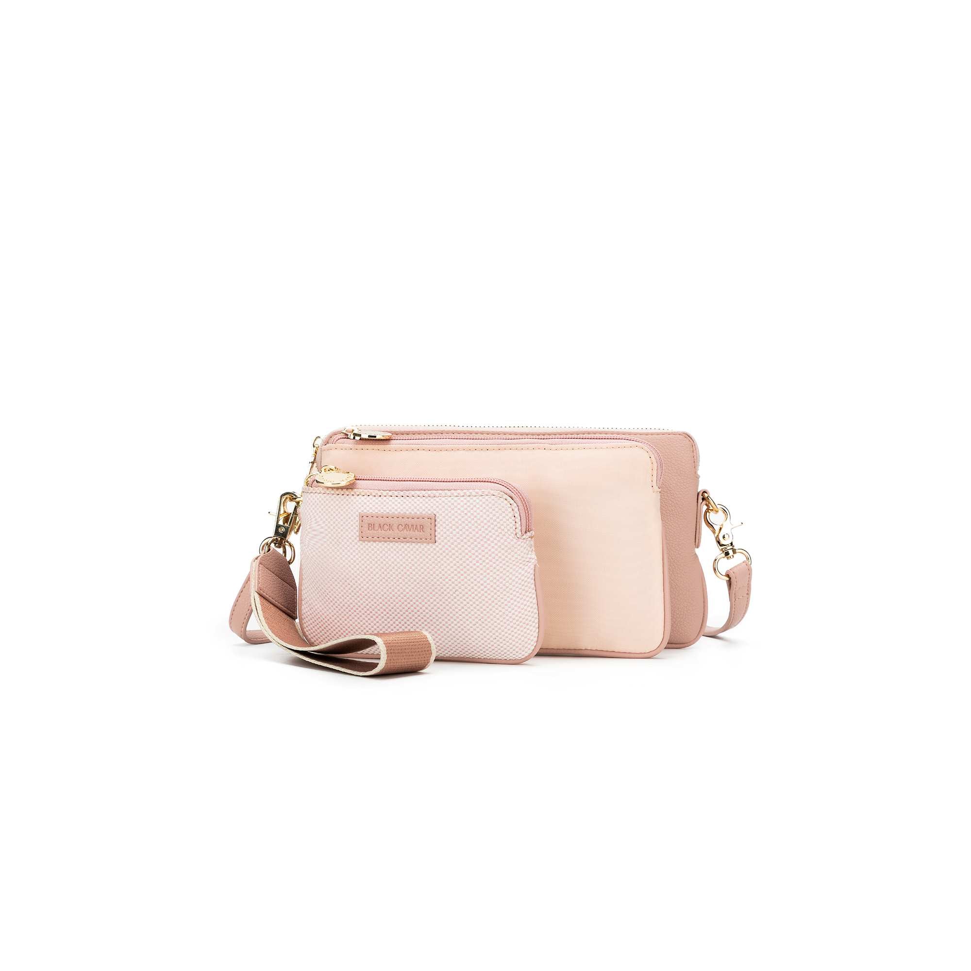 Destiny Pink 3 Piece Crossbody Bag