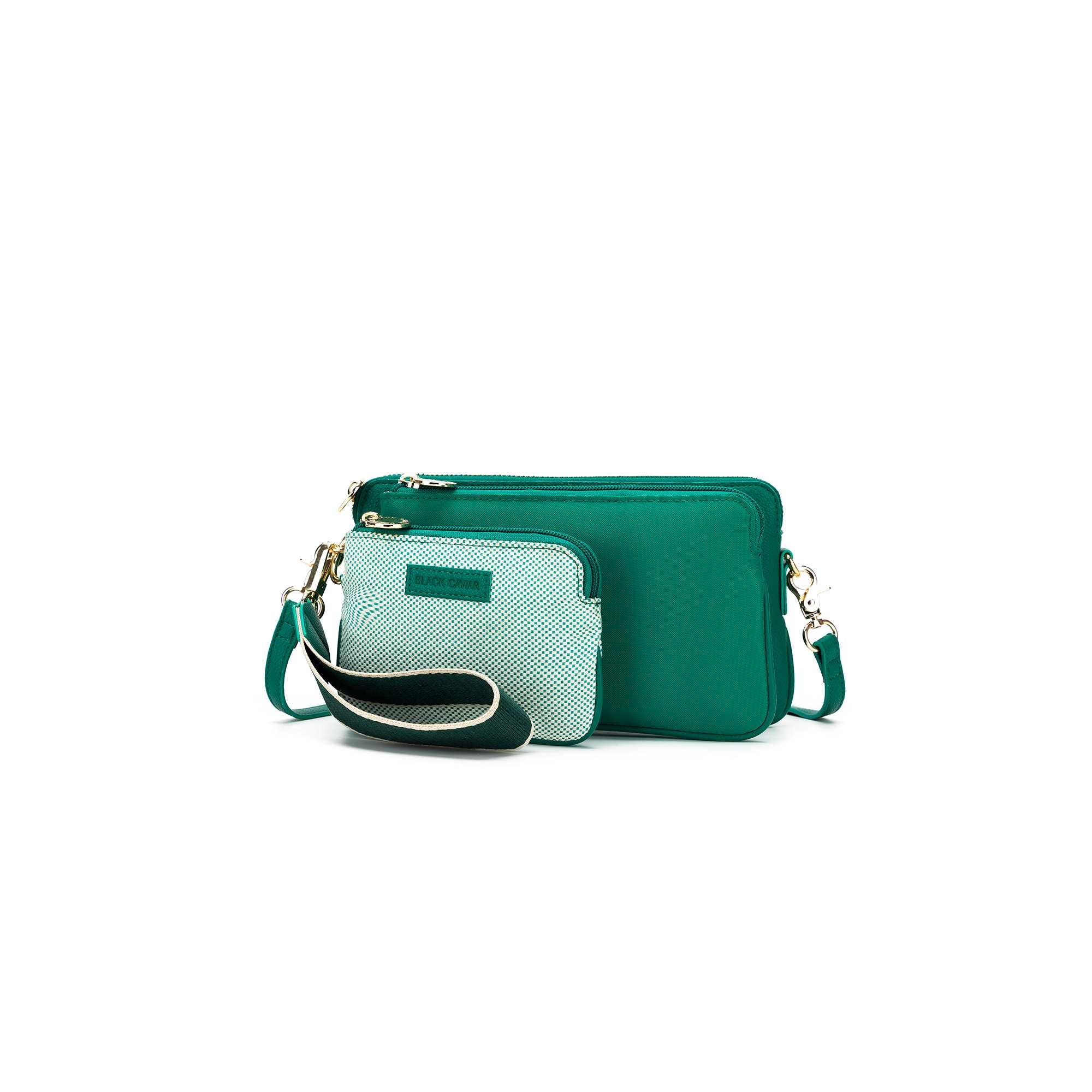 Destiny Green 3 Piece Crossbody Bag