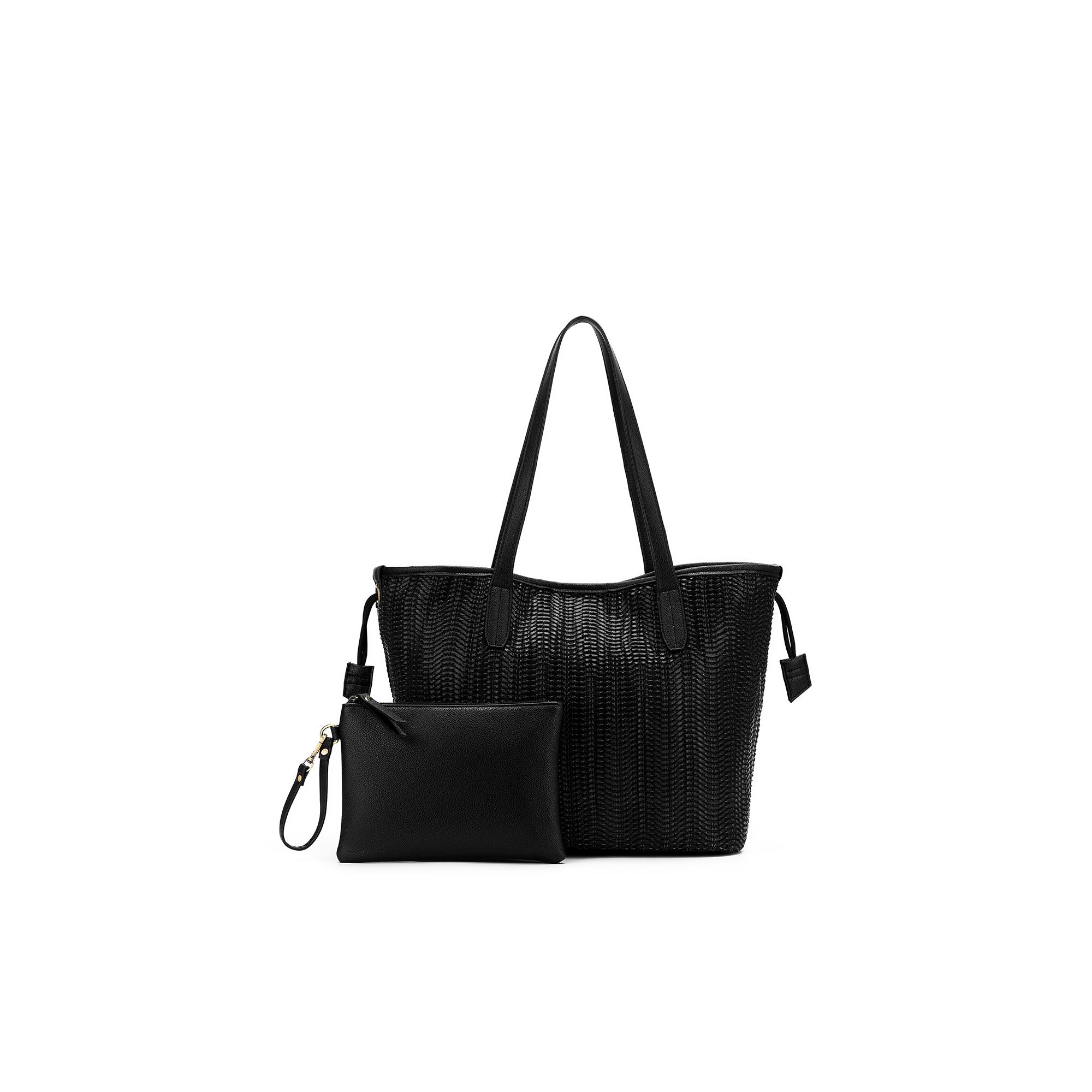 Pippa Black 2 Piece Handbag Set