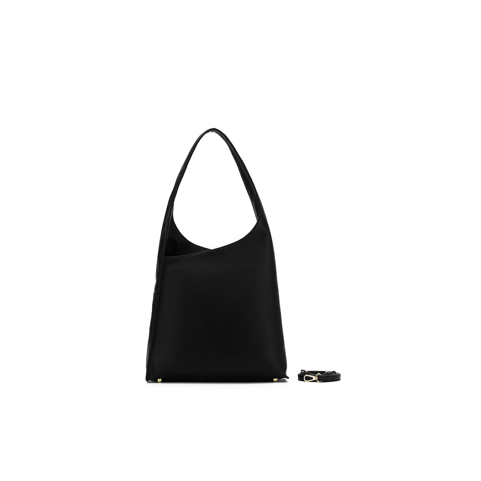 Sara Black 3 Piece Hobo Handbag