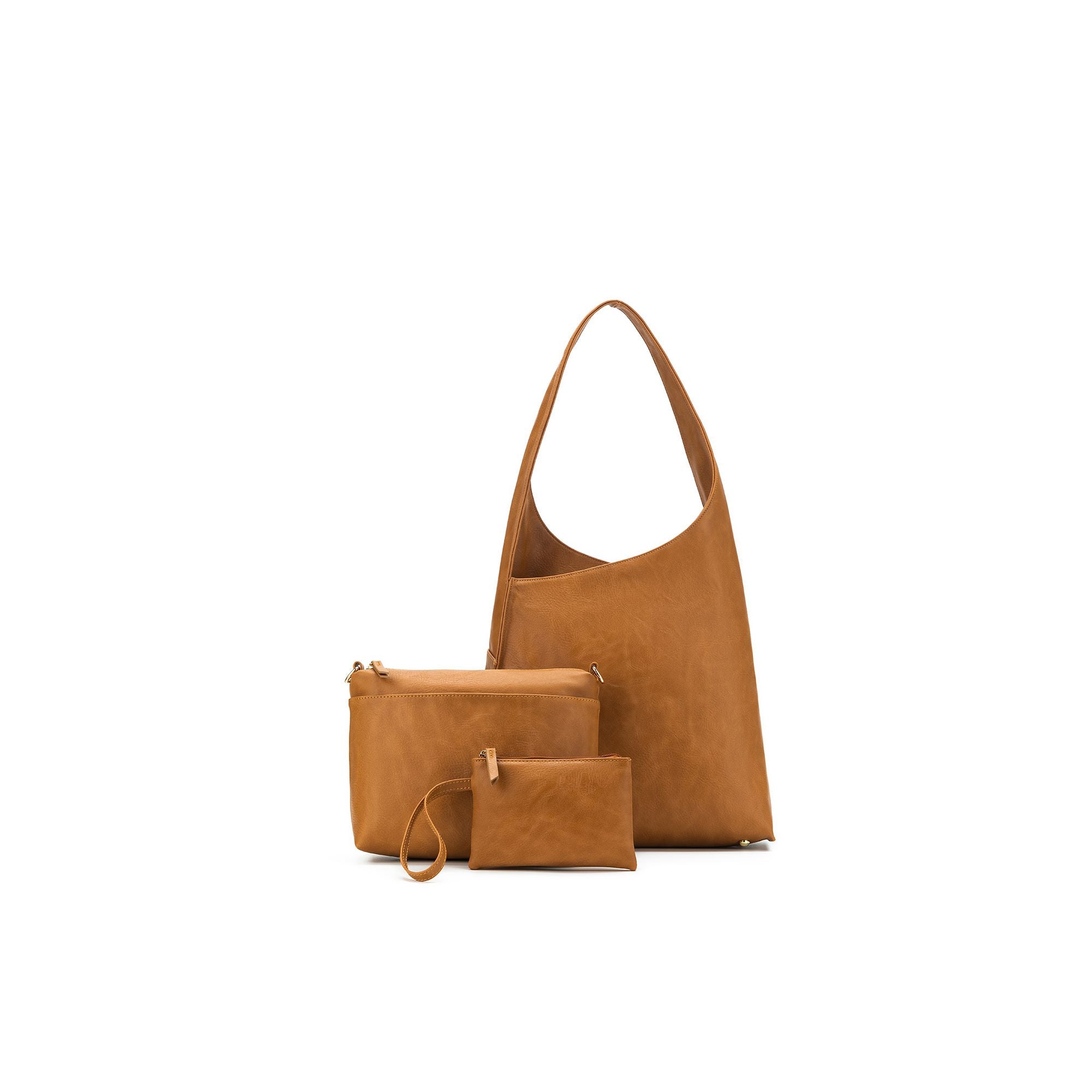 Sara Tan 3 Piece Hobo Handbag