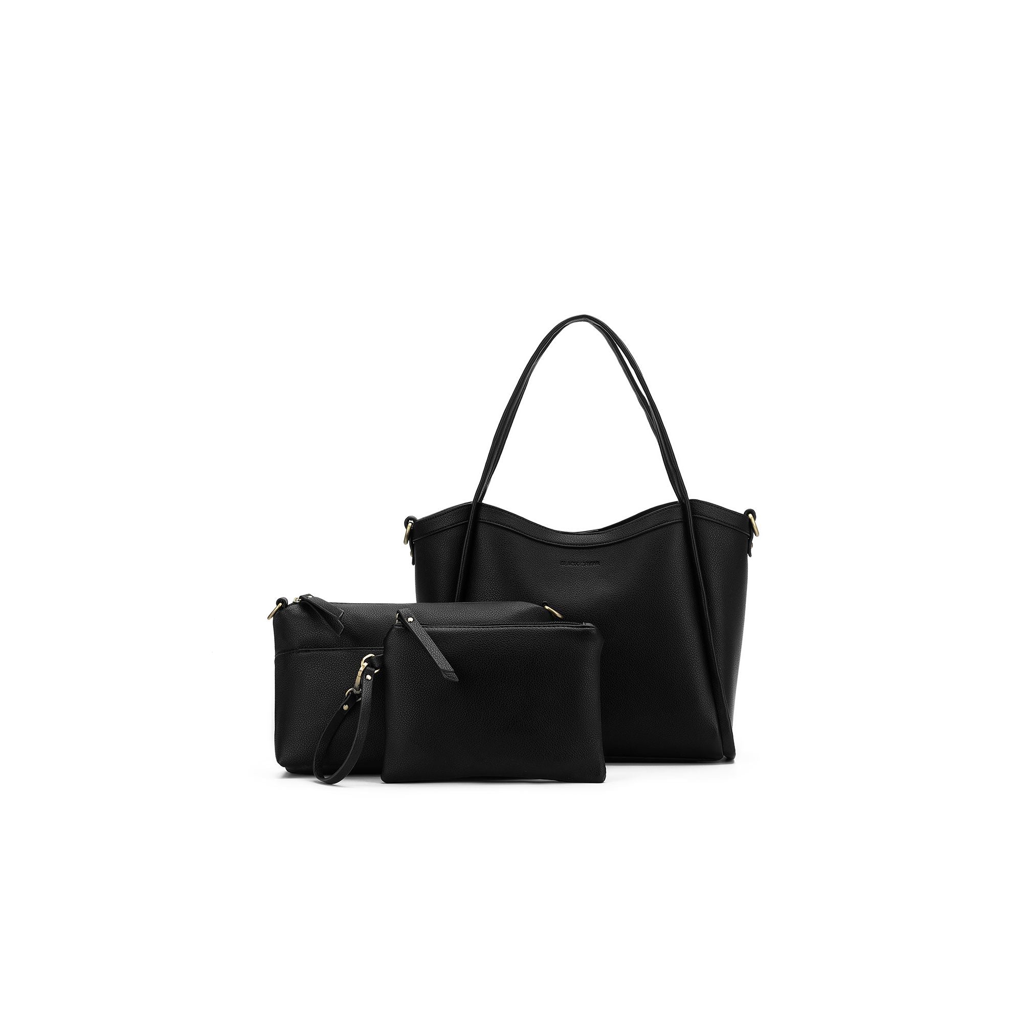 Giulia Black Medium Tote