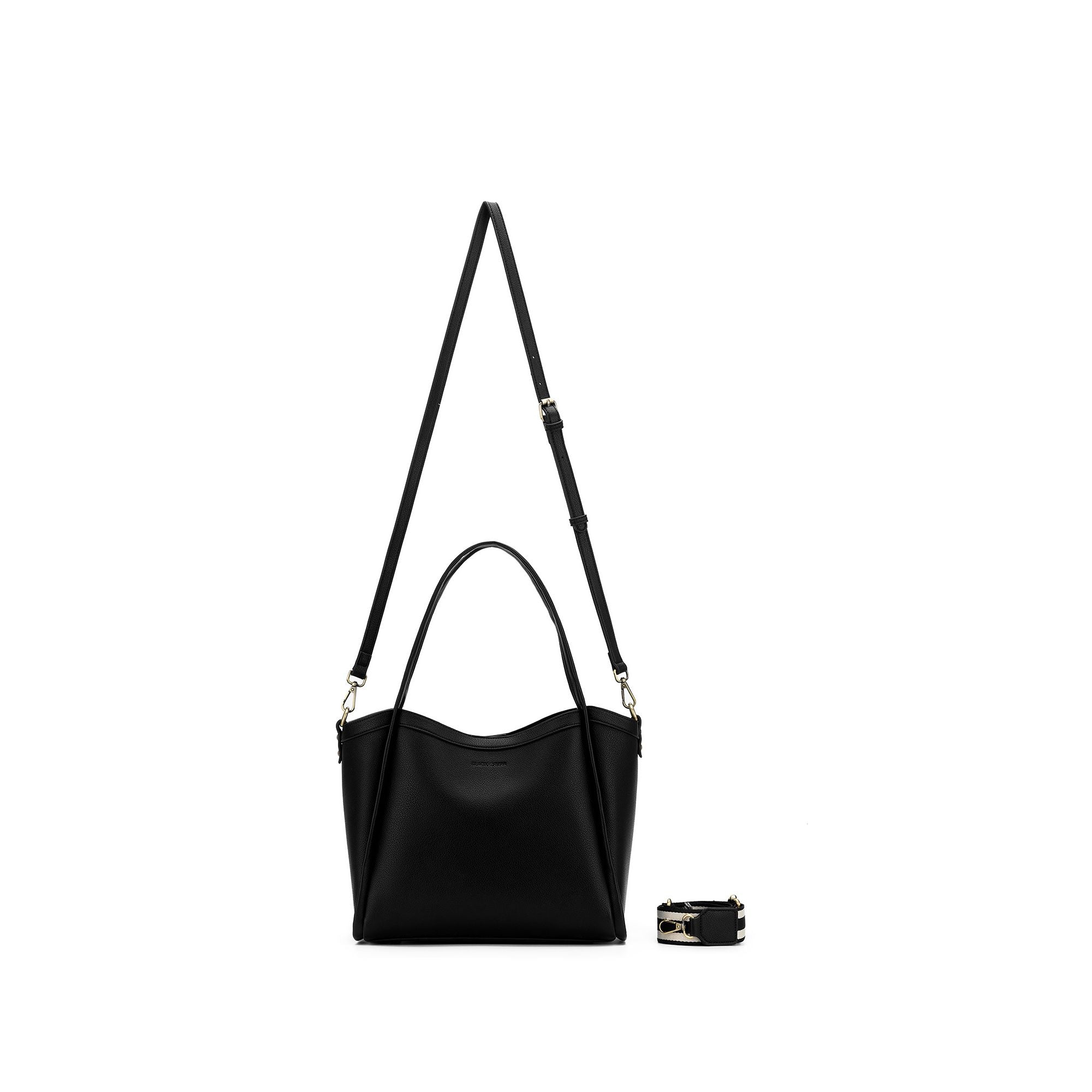 Giulia Black Medium Tote