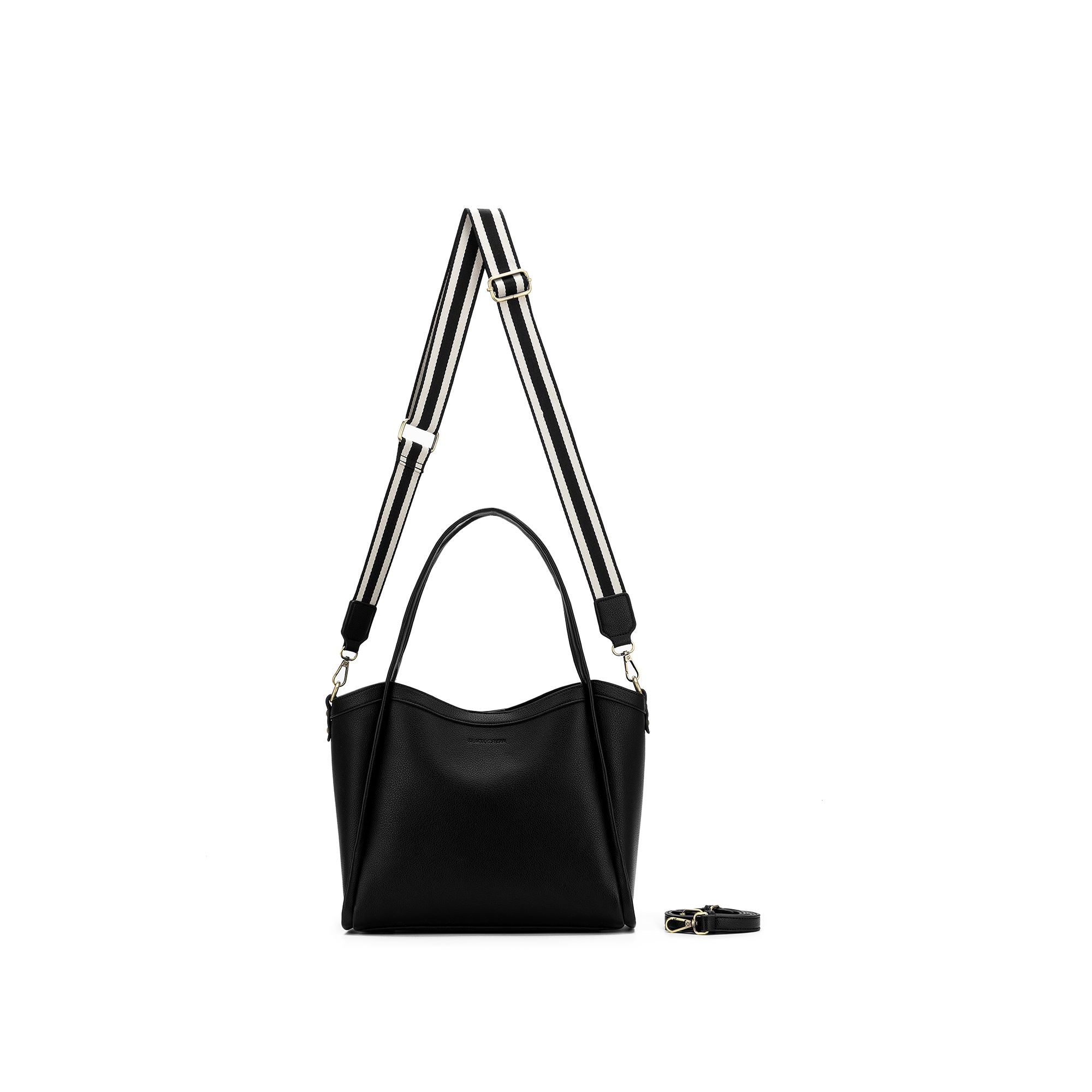 Giulia Black Medium Tote