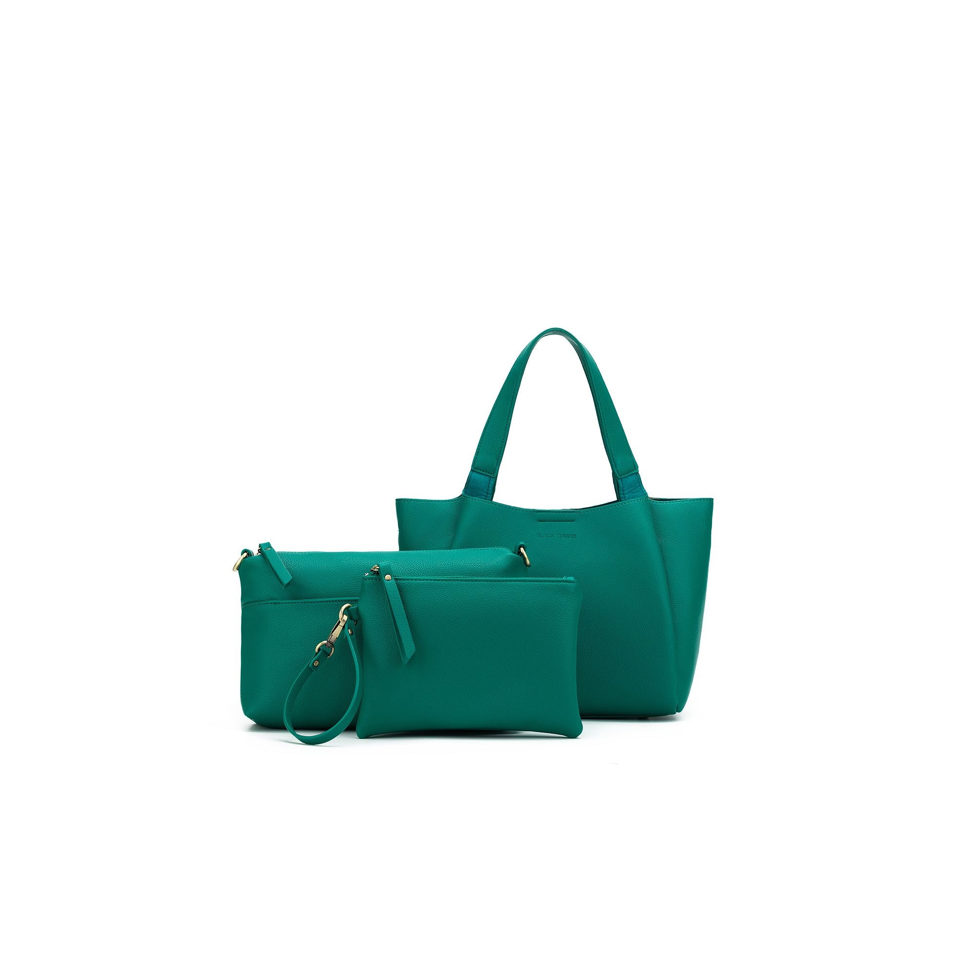 Mini Evelyn Green 3 Piece Hobo Tote