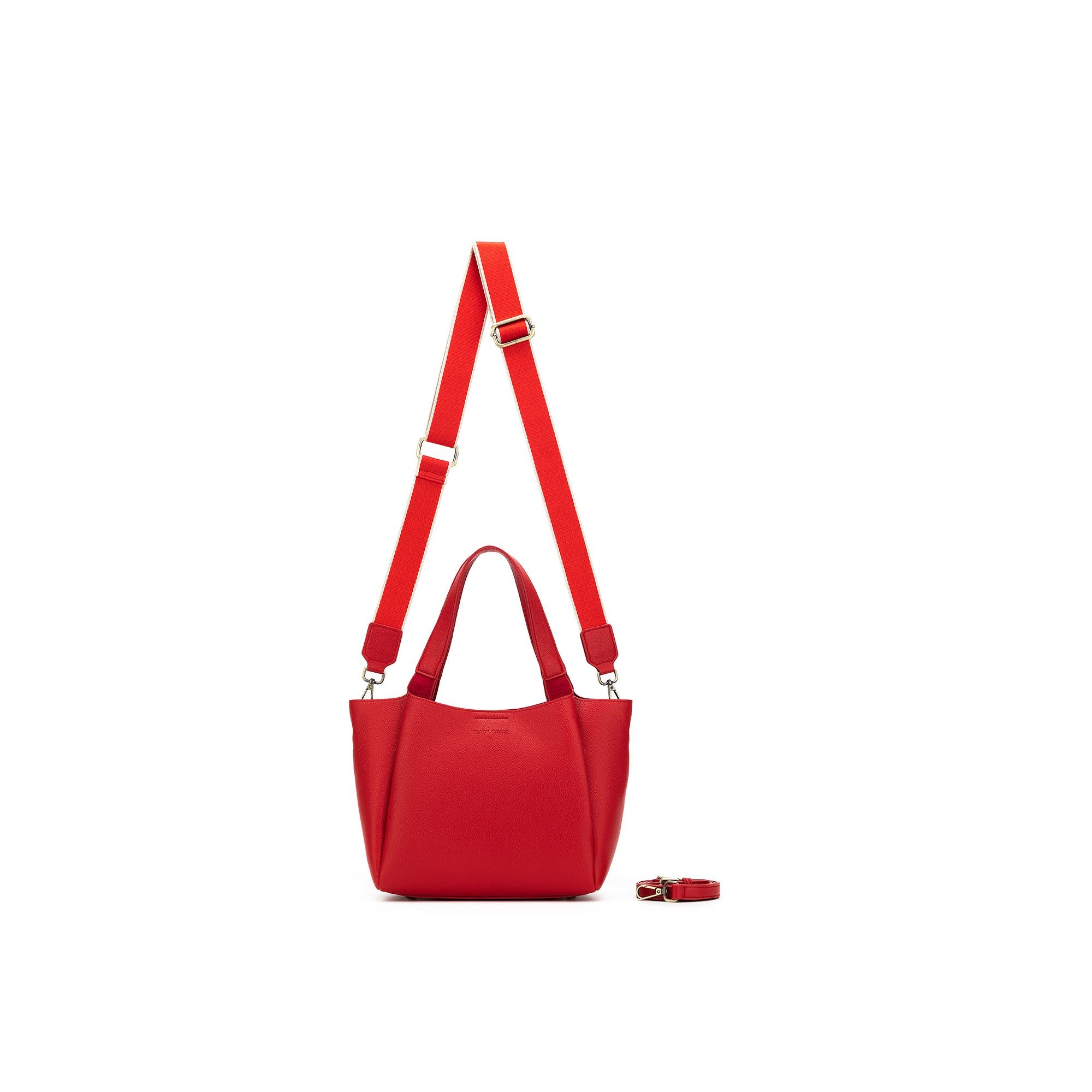 Mini Evelyn Red 3 Piece Hobo Tote