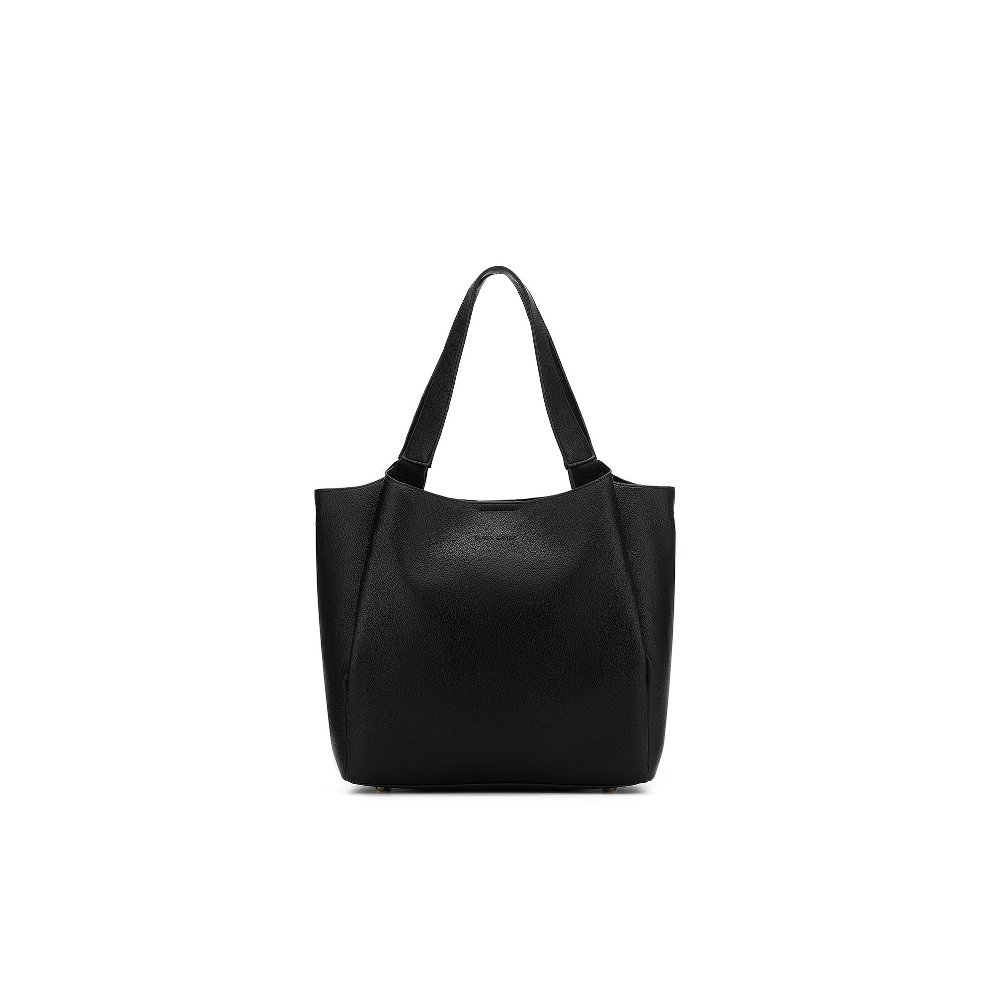 Grande Evelyn Black 3 Piece Hobo Tote