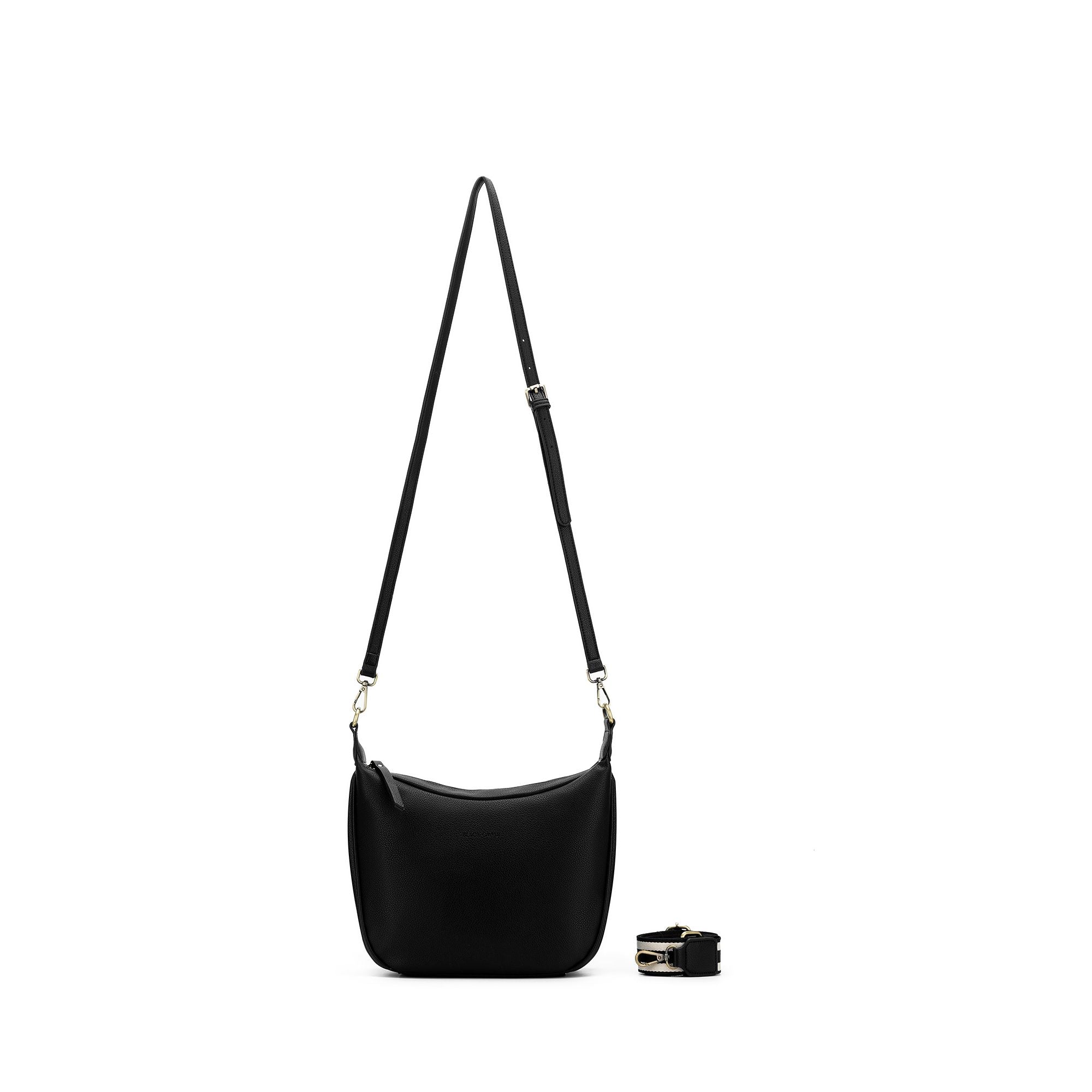 Mimi Black Small Hobo