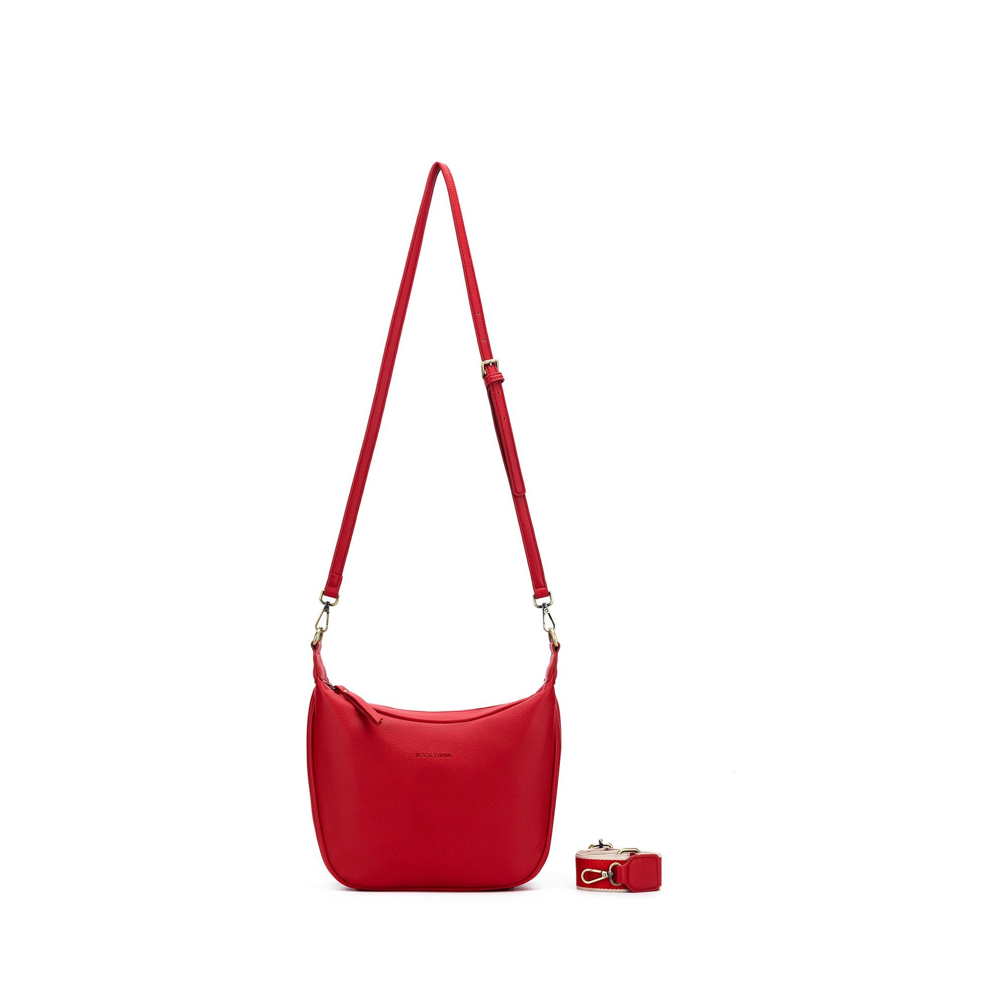 Mimi Red Small Hobo