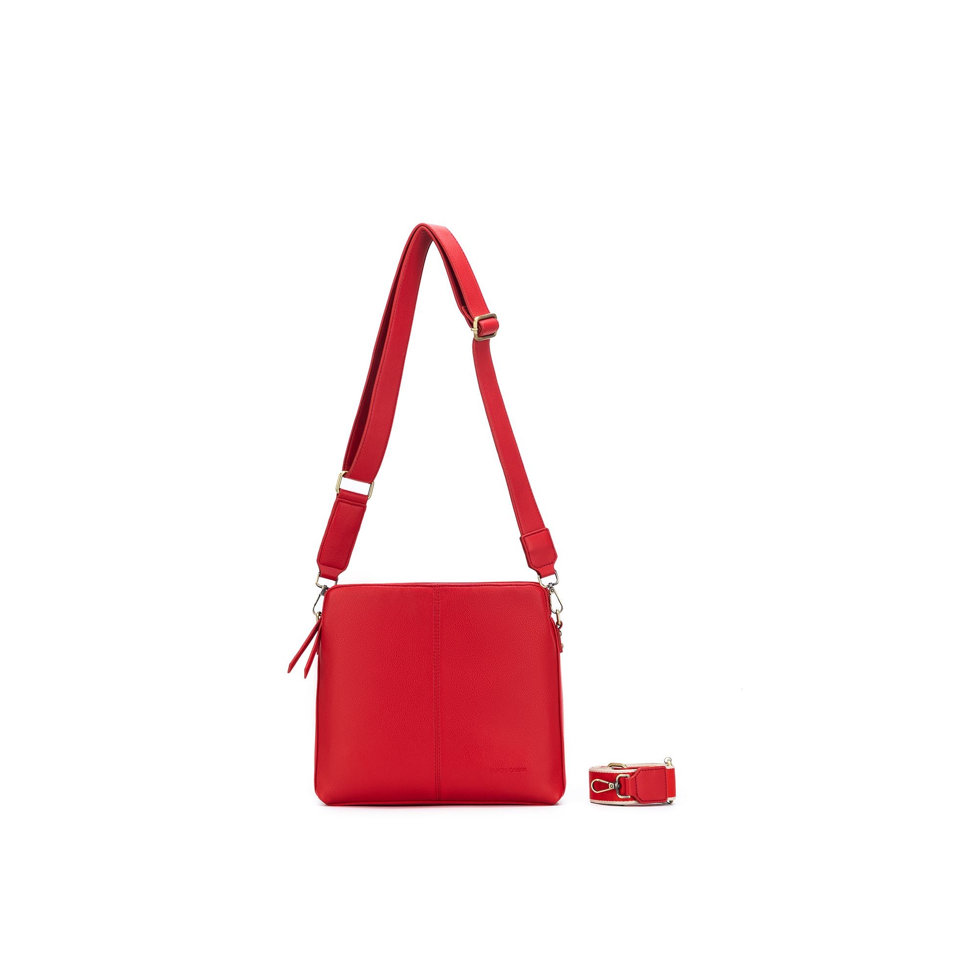 Paige Red Crossbody Bag