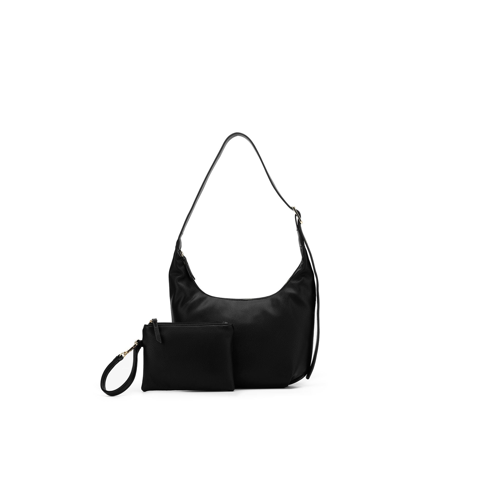 Camille Black Hobo Shoulder / Crossbody Bag