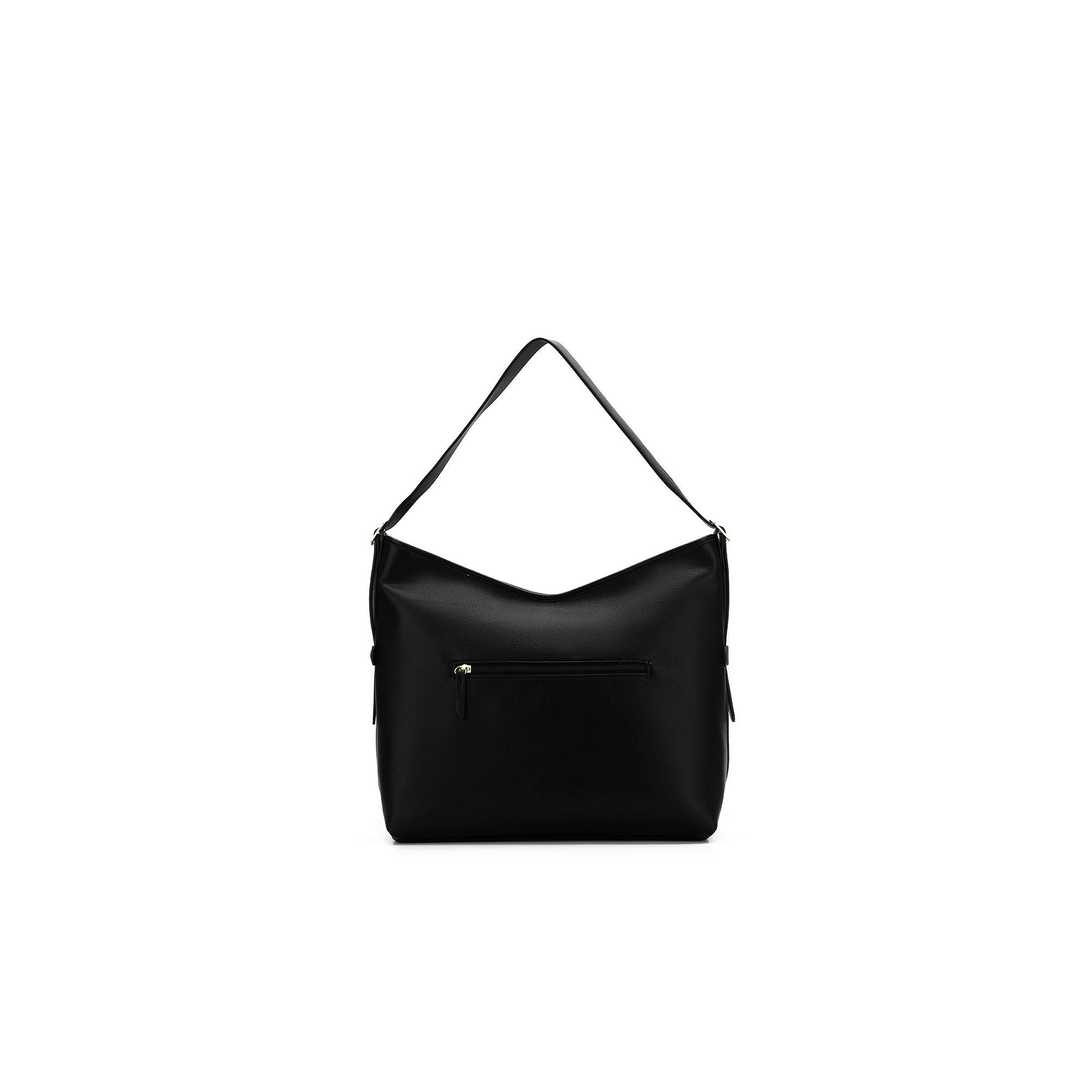 Madeleine Black Large 3 Piece Floppy Hobo