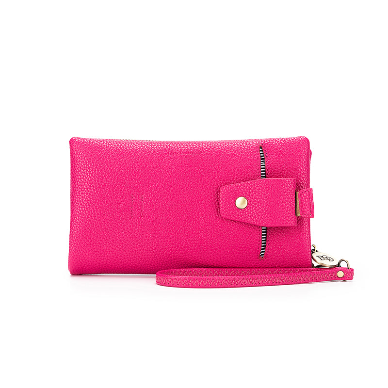 Cléa Wallet - Luxury Mahina Leather Pink